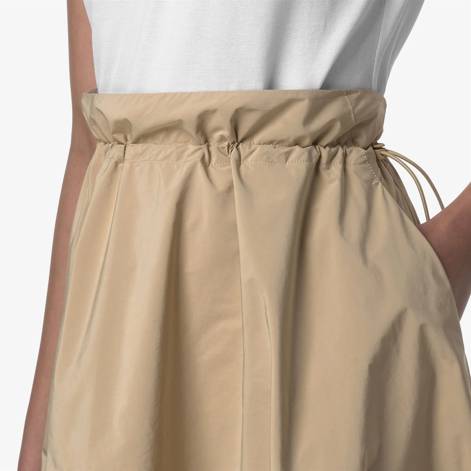 GAELA PEACH COTTON LIKE - Skirts - Longuette - Woman - BEIGE ROPE - Image 2