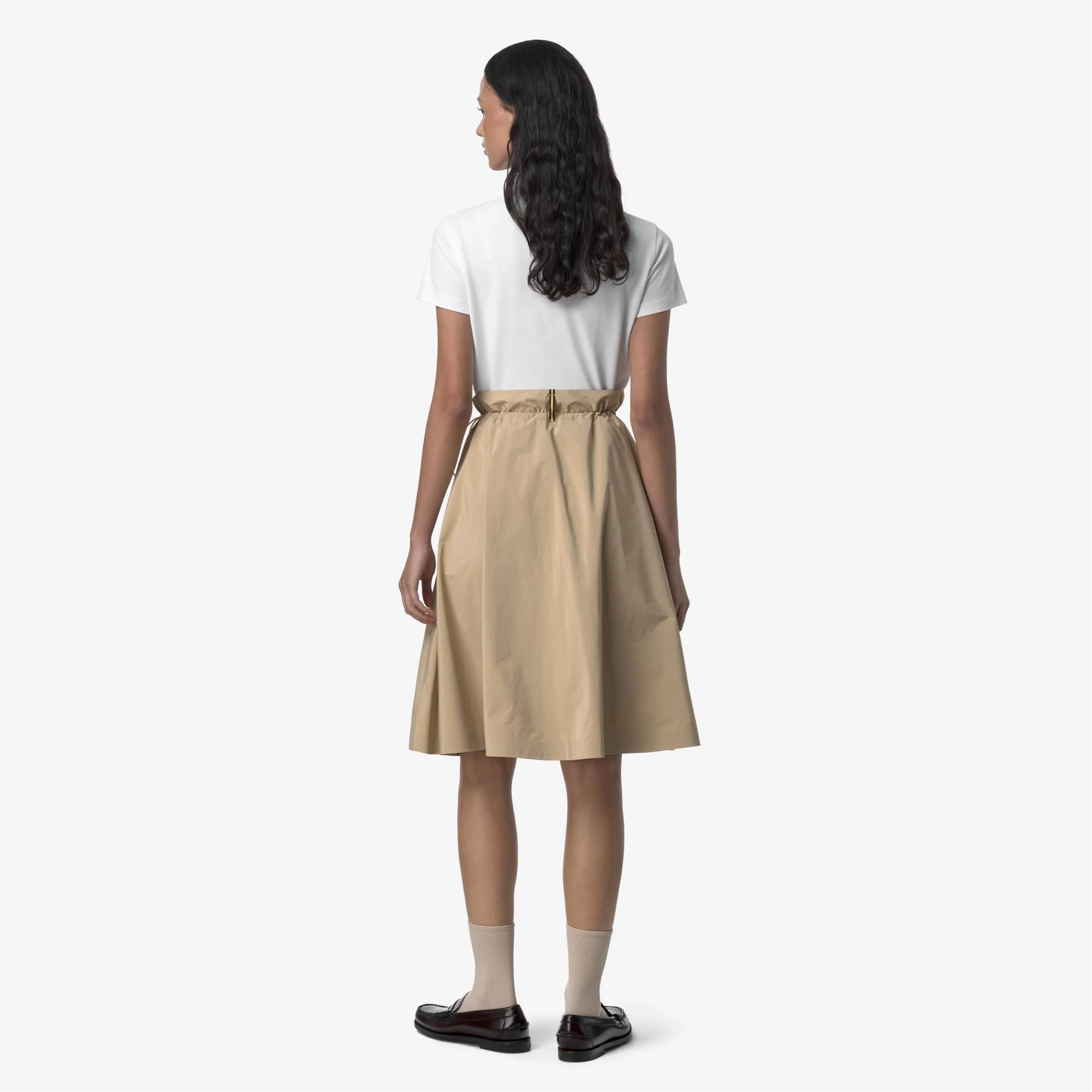 GAELA PEACH COTTON LIKE - Skirts - Longuette - Woman - BEIGE ROPE - Image 5