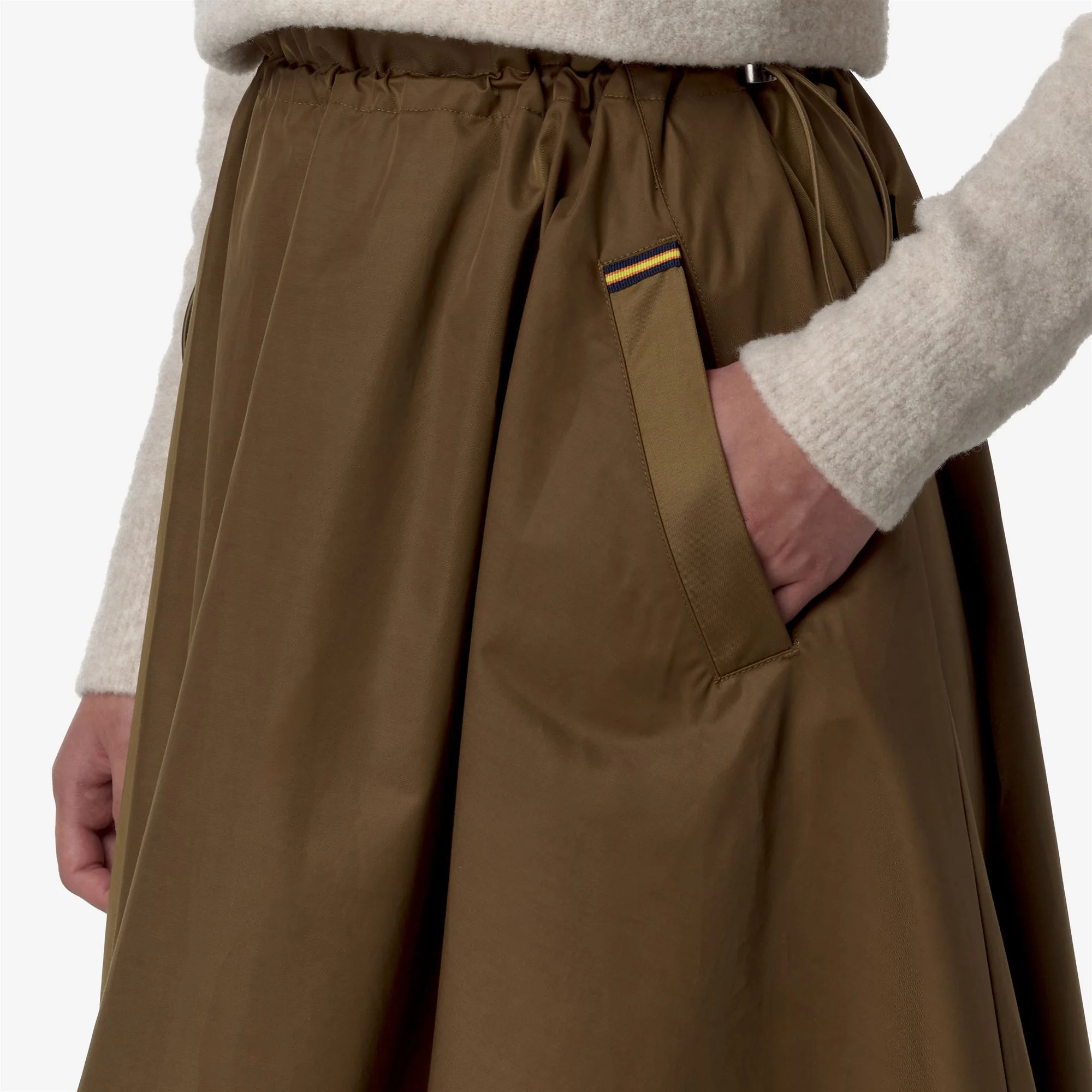 GAELA SATIN - Skirts - Longuette - Woman - BROWN CORDA - Image 2