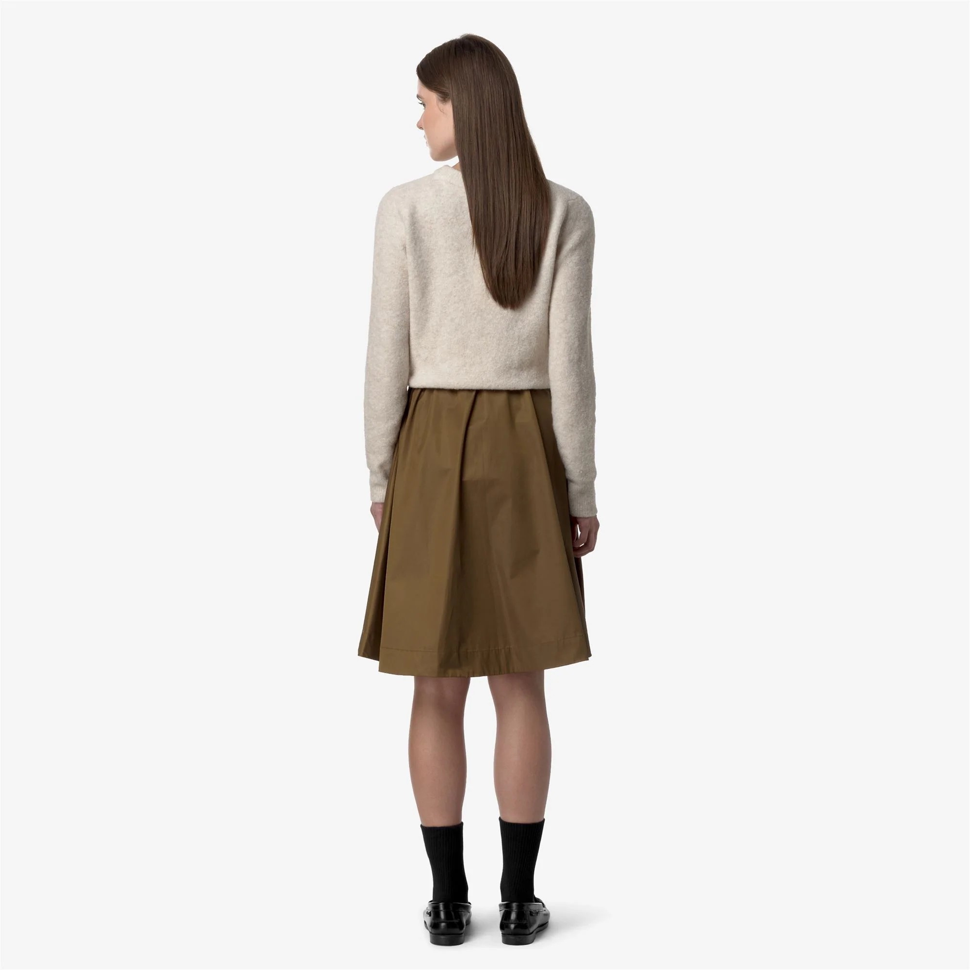 GAELA SATIN - Skirts - Longuette - Woman - BROWN CORDA - Image 5