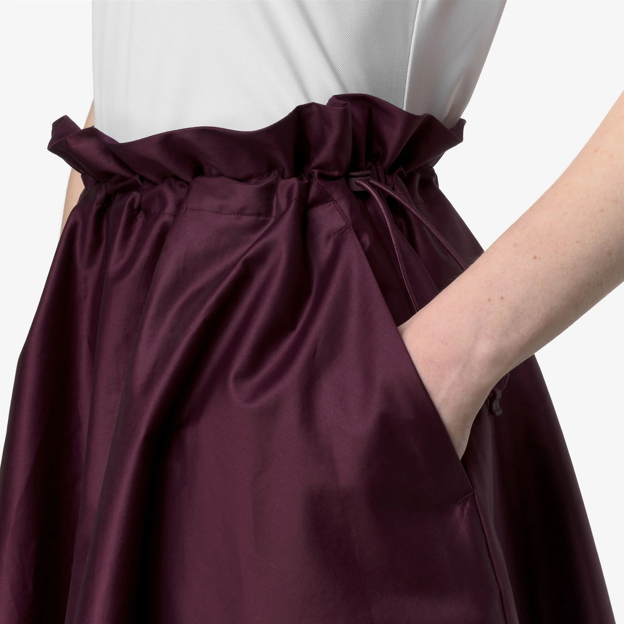 GAELAL SHINY COTTON - Skirts - Longuette - Woman - VIOLET MAUVE WINE - Image 2