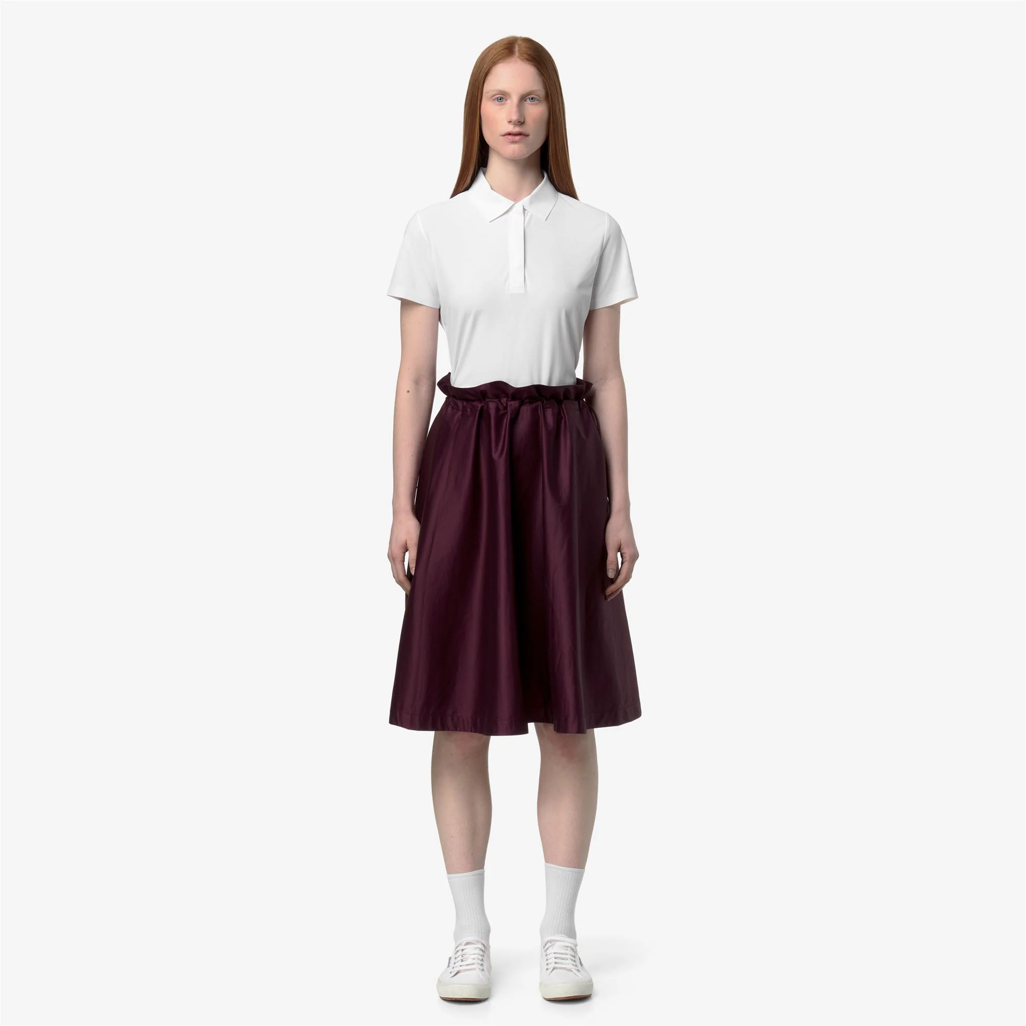 GAELAL SHINY COTTON - Skirts - Longuette - Woman - VIOLET MAUVE WINE - Image 3