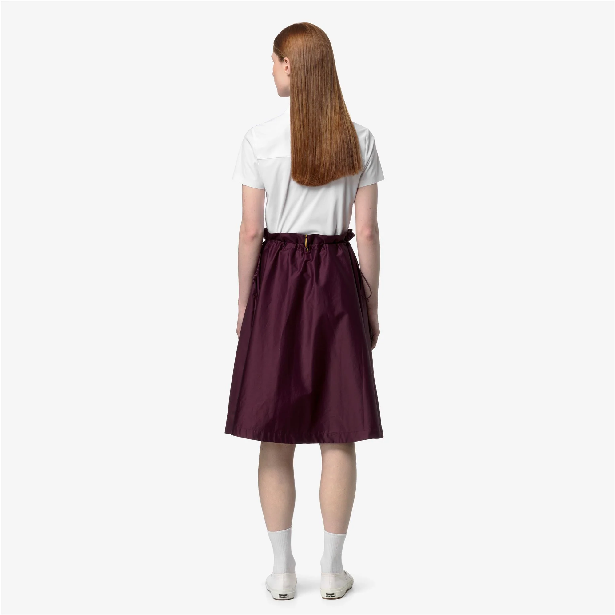 GAELAL SHINY COTTON - Skirts - Longuette - Woman - VIOLET MAUVE WINE - Image 5