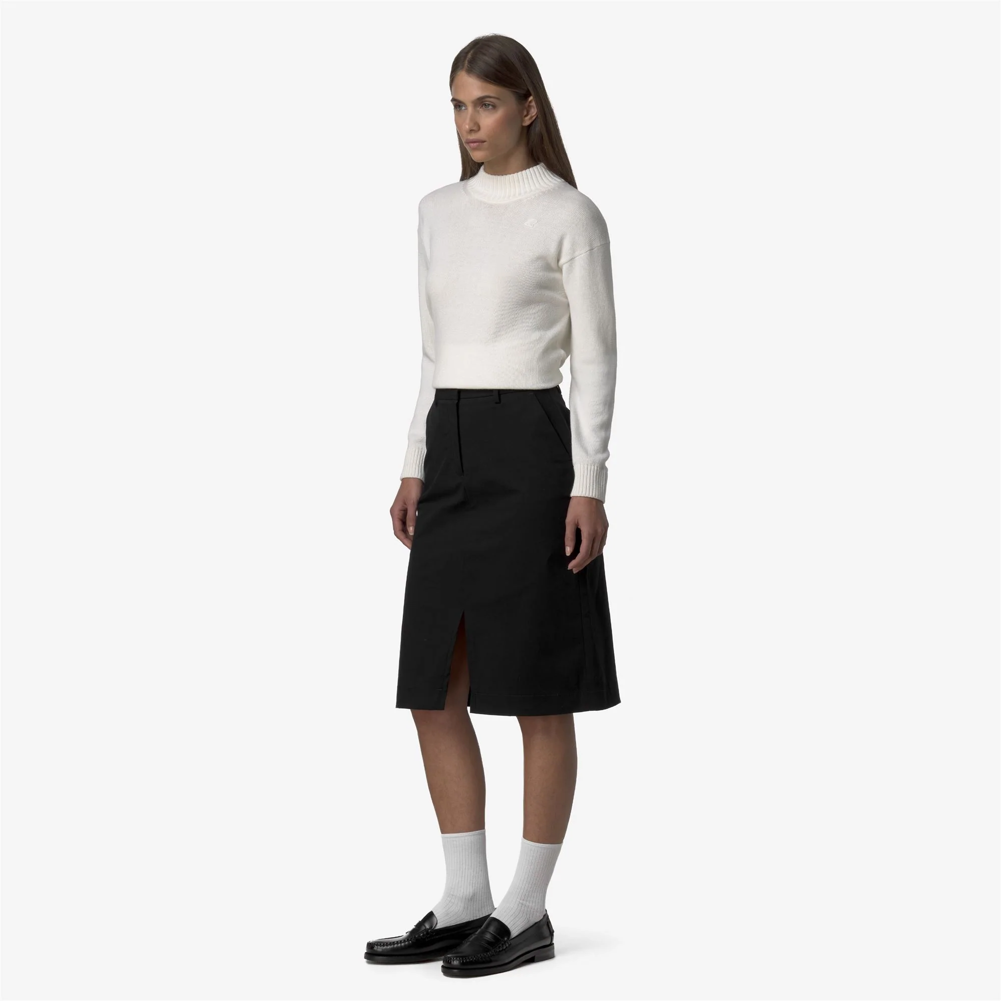 MAEVE TWILL TECH PEACH - Skirts - Longuette - Woman - BLACK PURE - Image 4