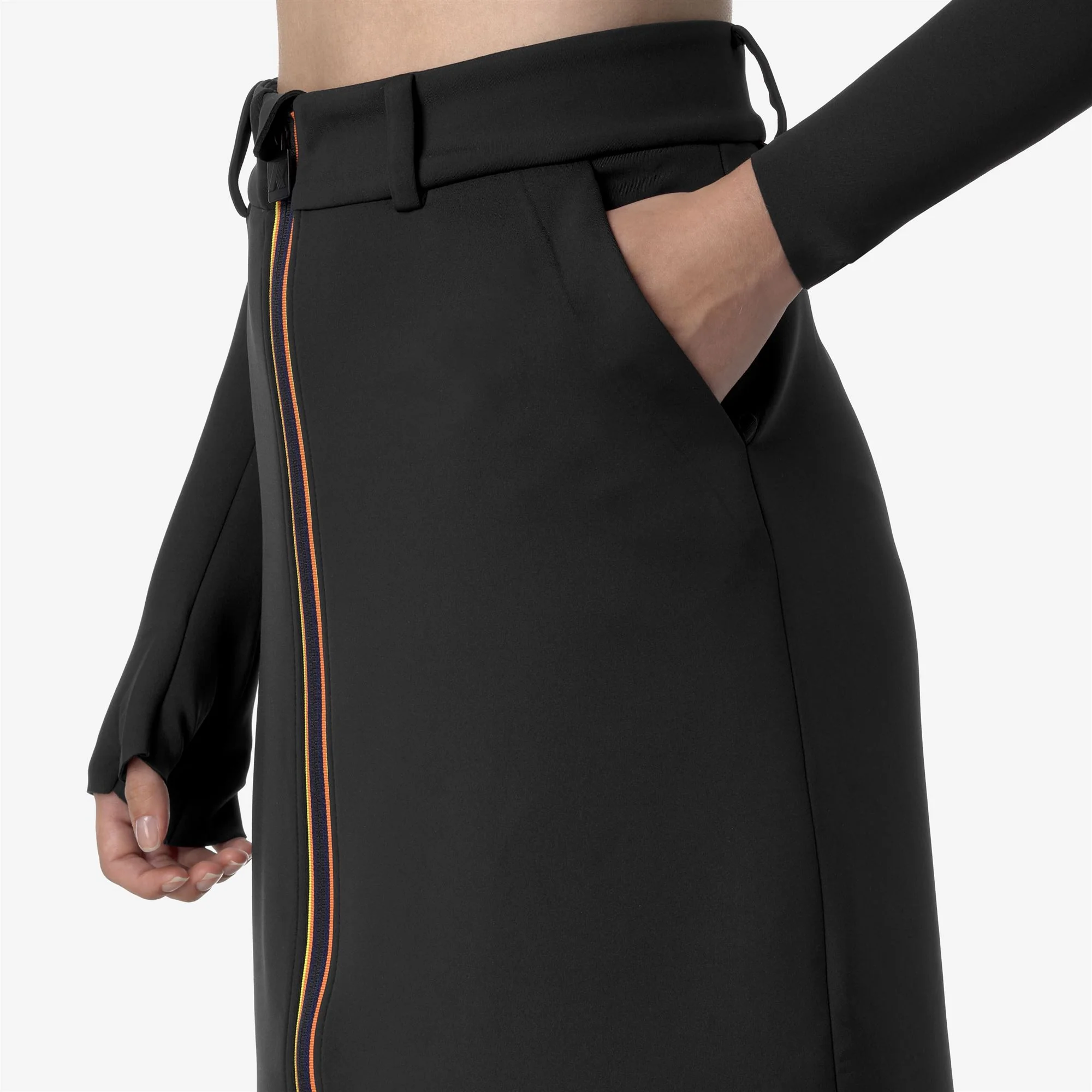 MARALIE SCUBA - Skirts - Long - Woman - BLACK ASH - Image 2