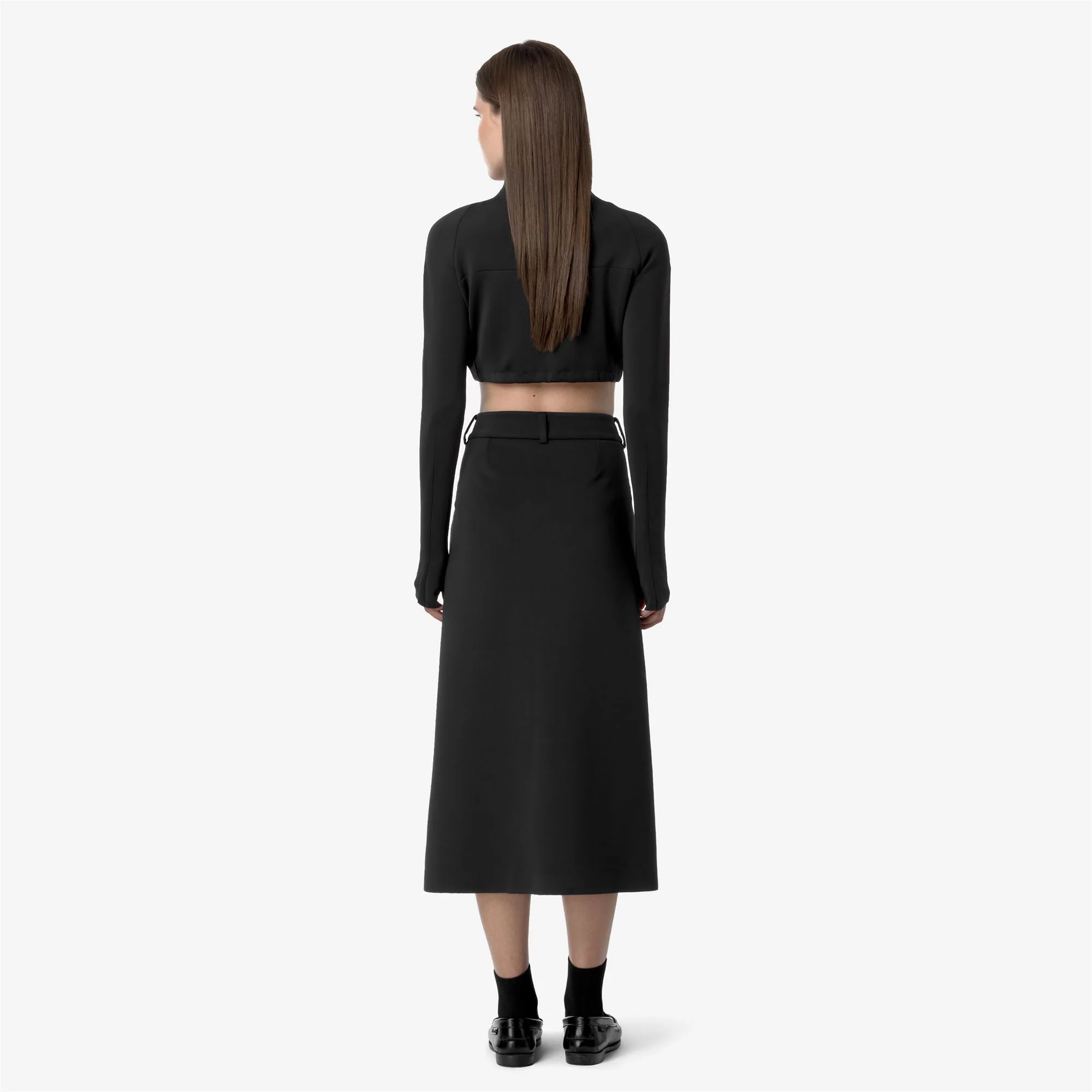 MARALIE SCUBA - Skirts - Long - Woman - BLACK ASH - Image 5