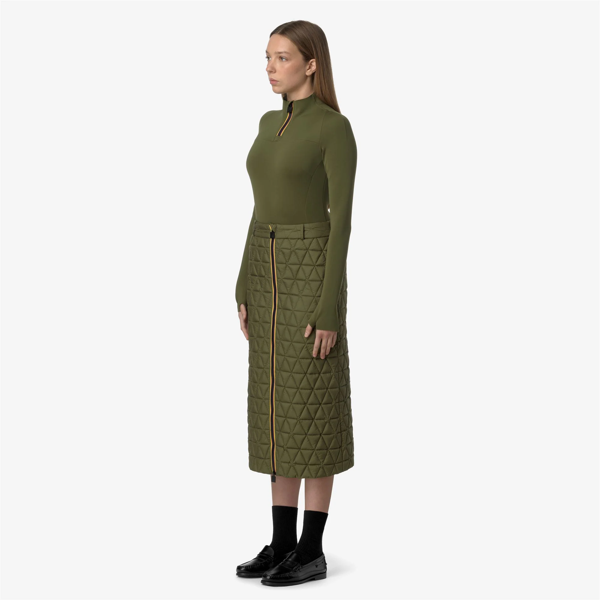 MARALIE TECH THERMO LIGHT - Skirts - Long - Woman - GREEN WINTER - Image 4