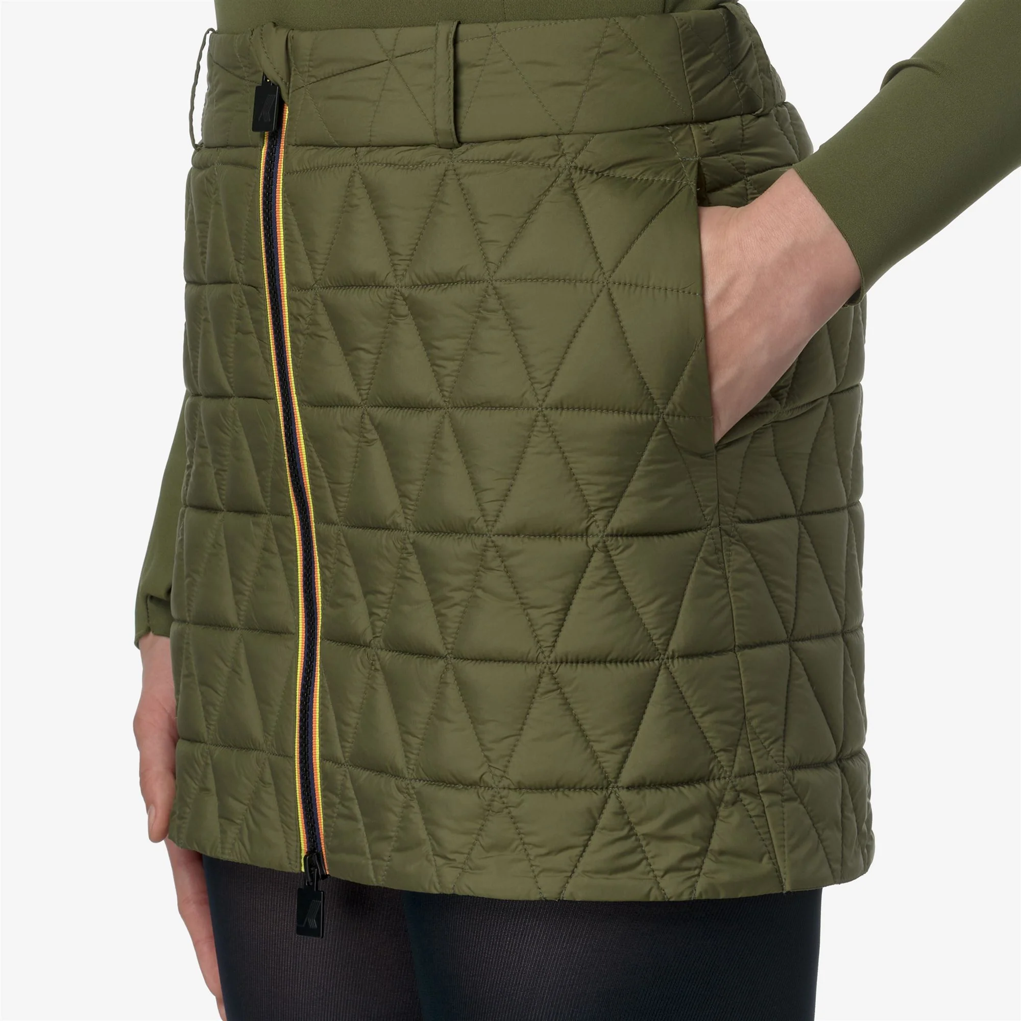 MINIKI TECH THERMO LIGHT - Skirts - Short - Woman - GREEN WINTER - Image 2