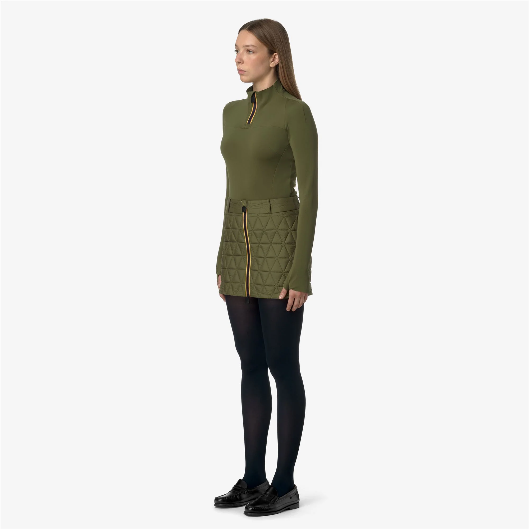 MINIKI TECH THERMO LIGHT - Skirts - Short - Woman - GREEN WINTER - Image 4