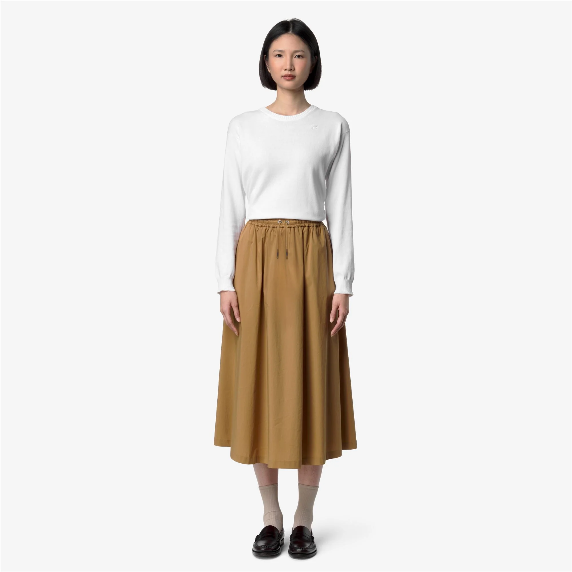 MOSELLA LIGHT POPLIN TECH - Skirts - Long - Woman - BROWN BISTRE - Image 3