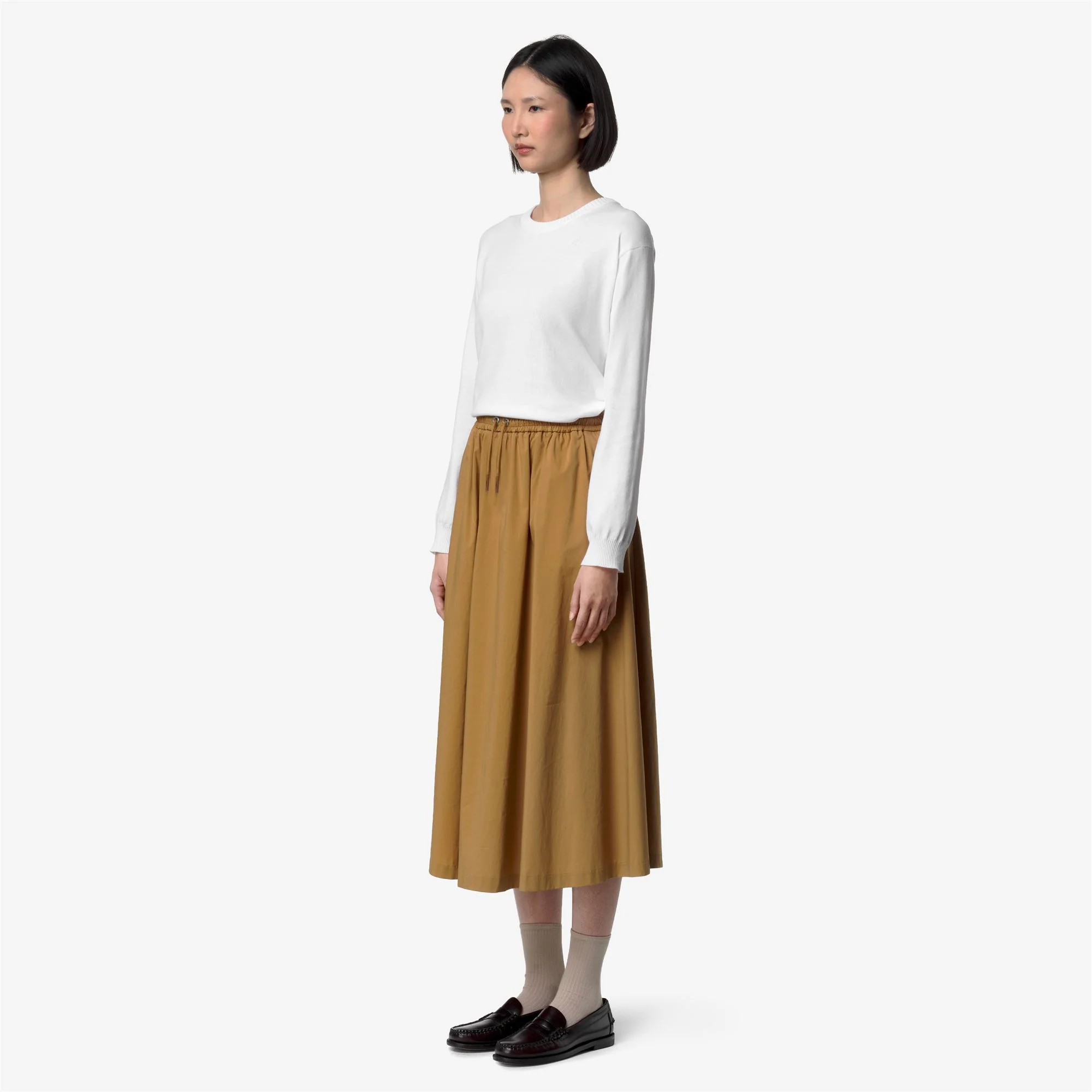 MOSELLA LIGHT POPLIN TECH - Skirts - Long - Woman - BROWN BISTRE - Image 4