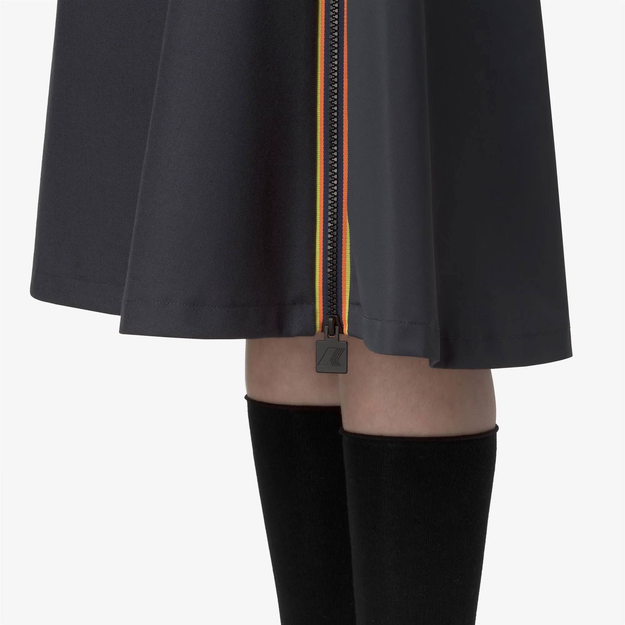 SHERRY WOOL-SHINY TWILL - Skirts - Longuette - Woman - BLUE NIGHT - Image 3