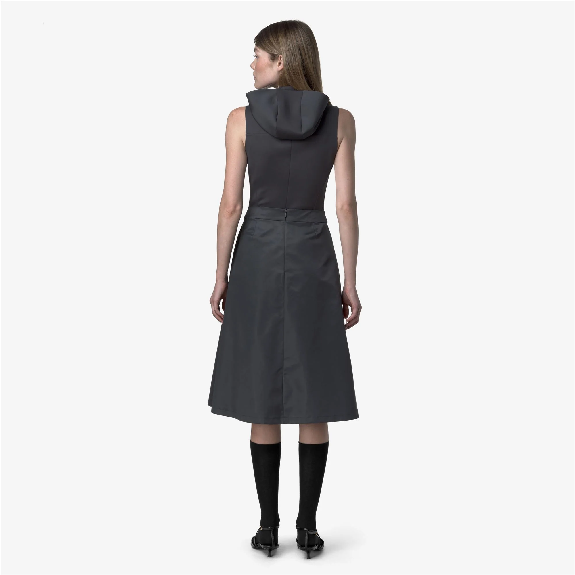 SHERRY WOOL-SHINY TWILL - Skirts - Longuette - Woman - BLUE NIGHT - Image 6