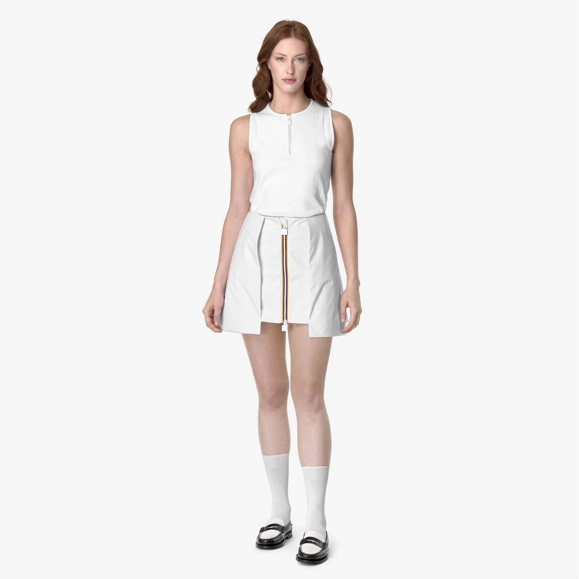 SHOKIEL POCKETS BONDED JERSEY - Skirts - Short - Woman - WHITE-GREY - Image 3