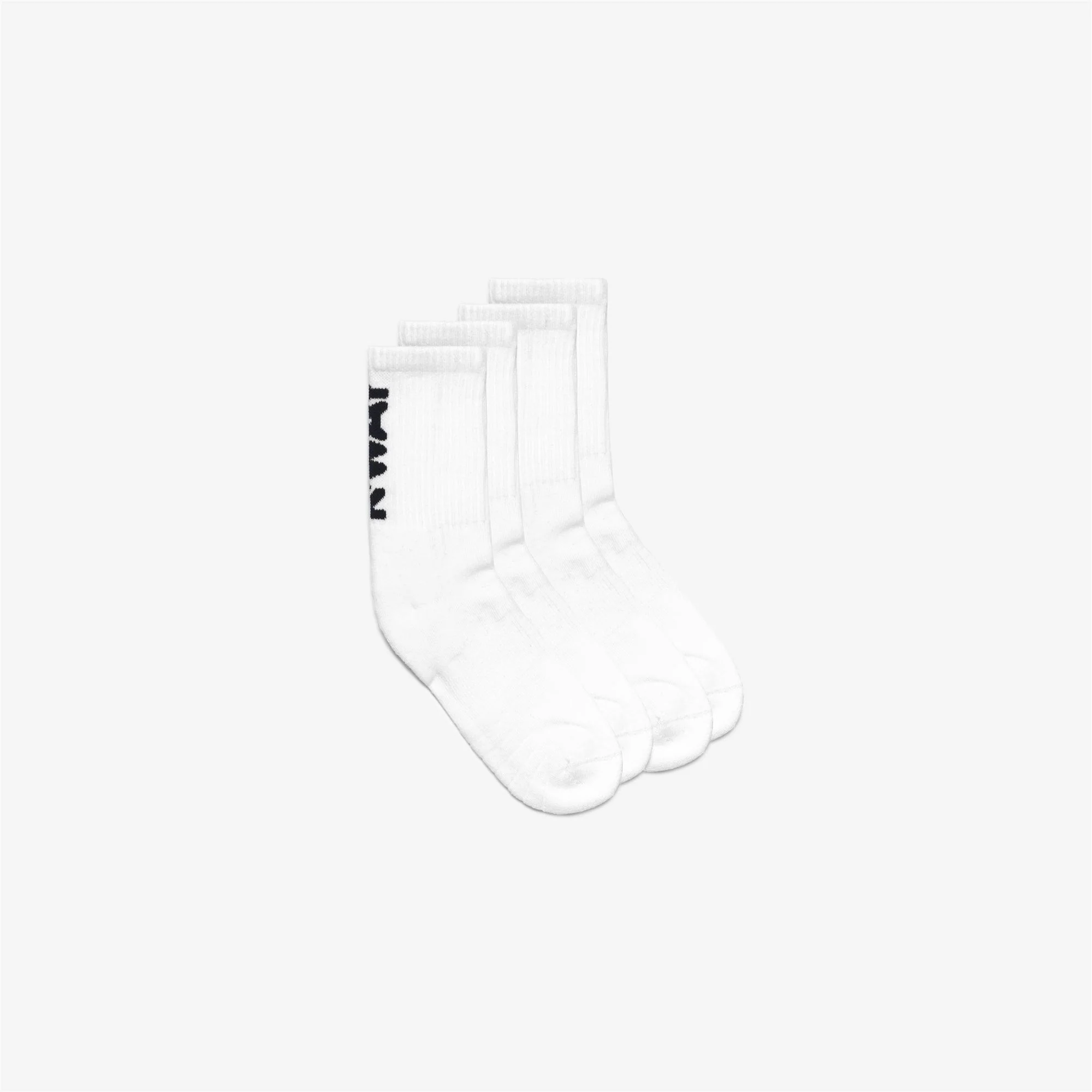 ANSELMO LETTERING BIPACK - Socks - Crew Sock - Man - WHITE-BLUE MD COBALT