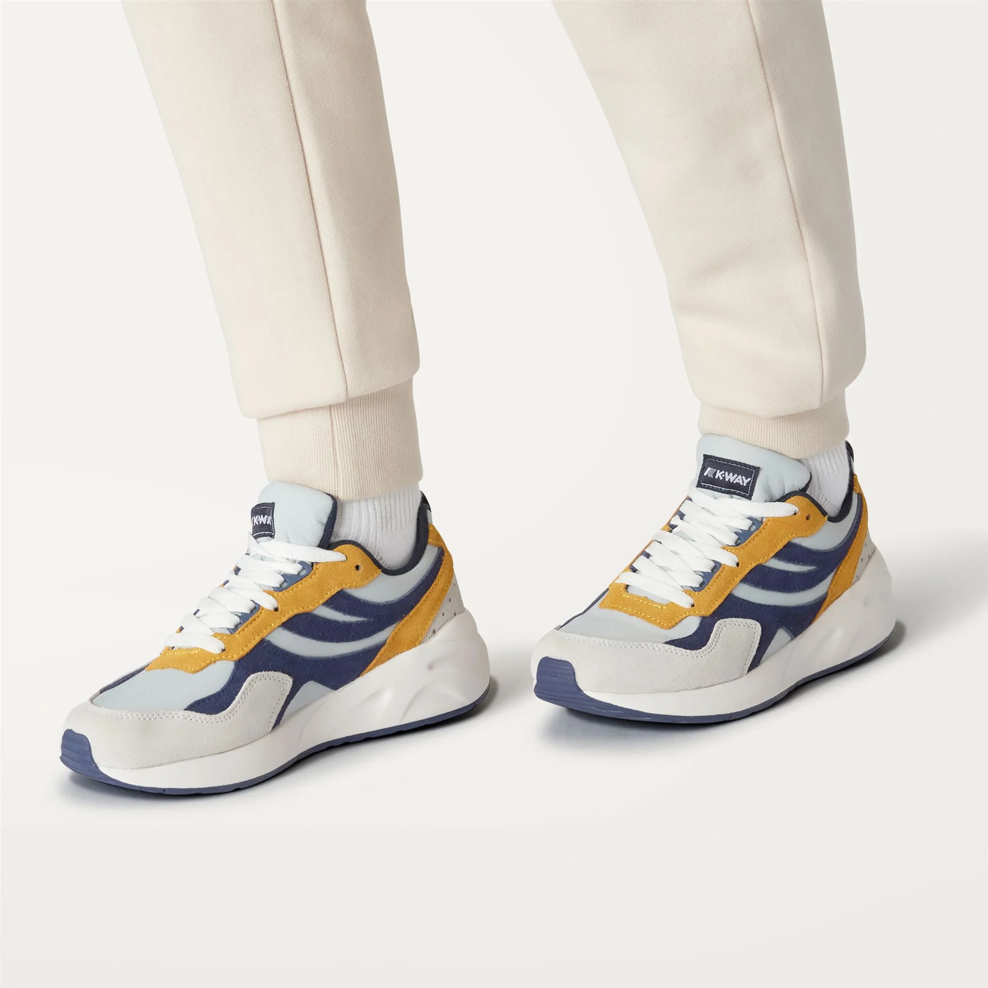 TRAINING 3.0 LACES - Sport Shoes - Low Cut - Unisex - GREY LT-BLUE MEDIEVAL-YELLOW SUNFLOWER - Image 3