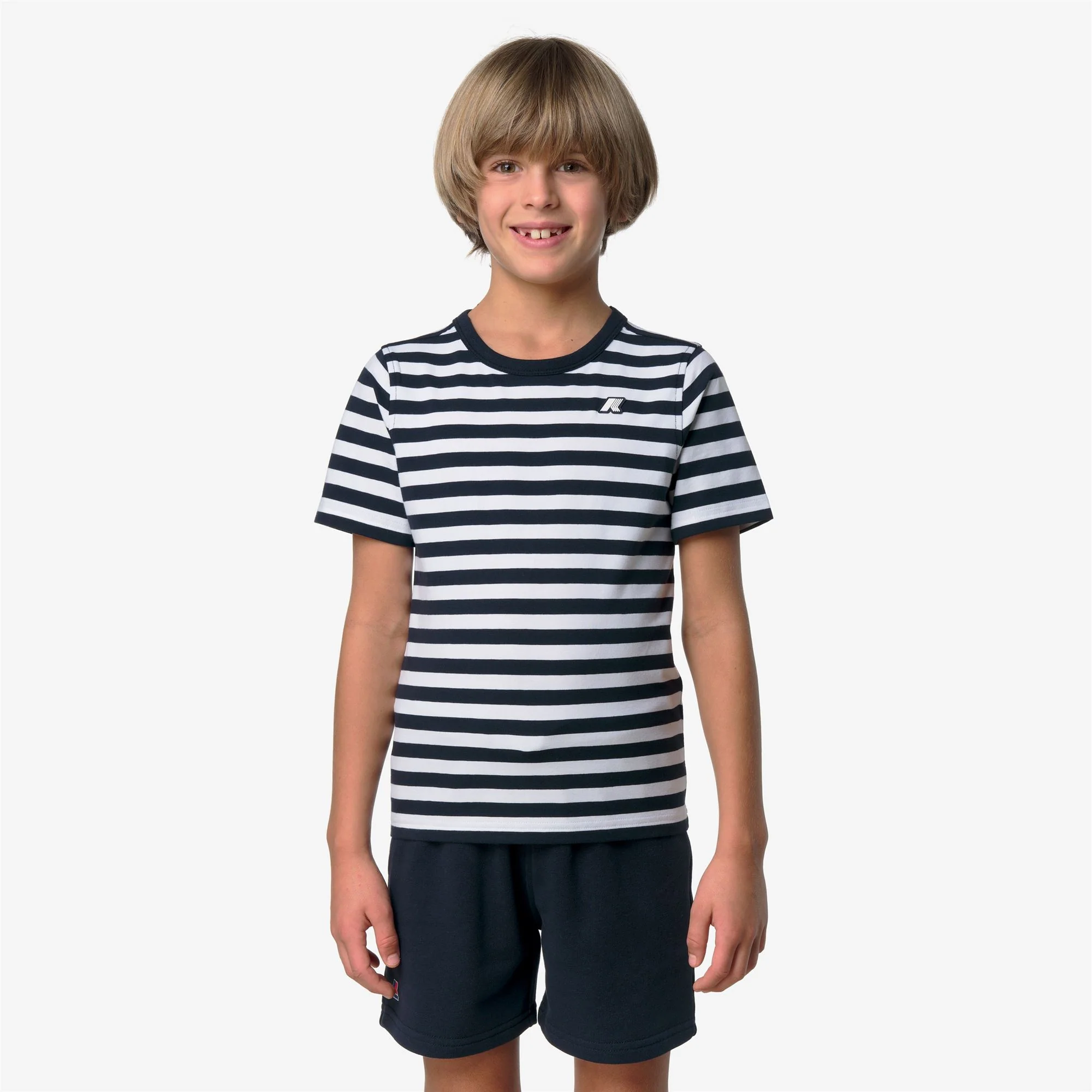 P. ADAME LIGHT STRETCH JERSEY - T-ShirtsTop - T-Shirt - Boy - BLUE DEPTH-WHITE - Image 3