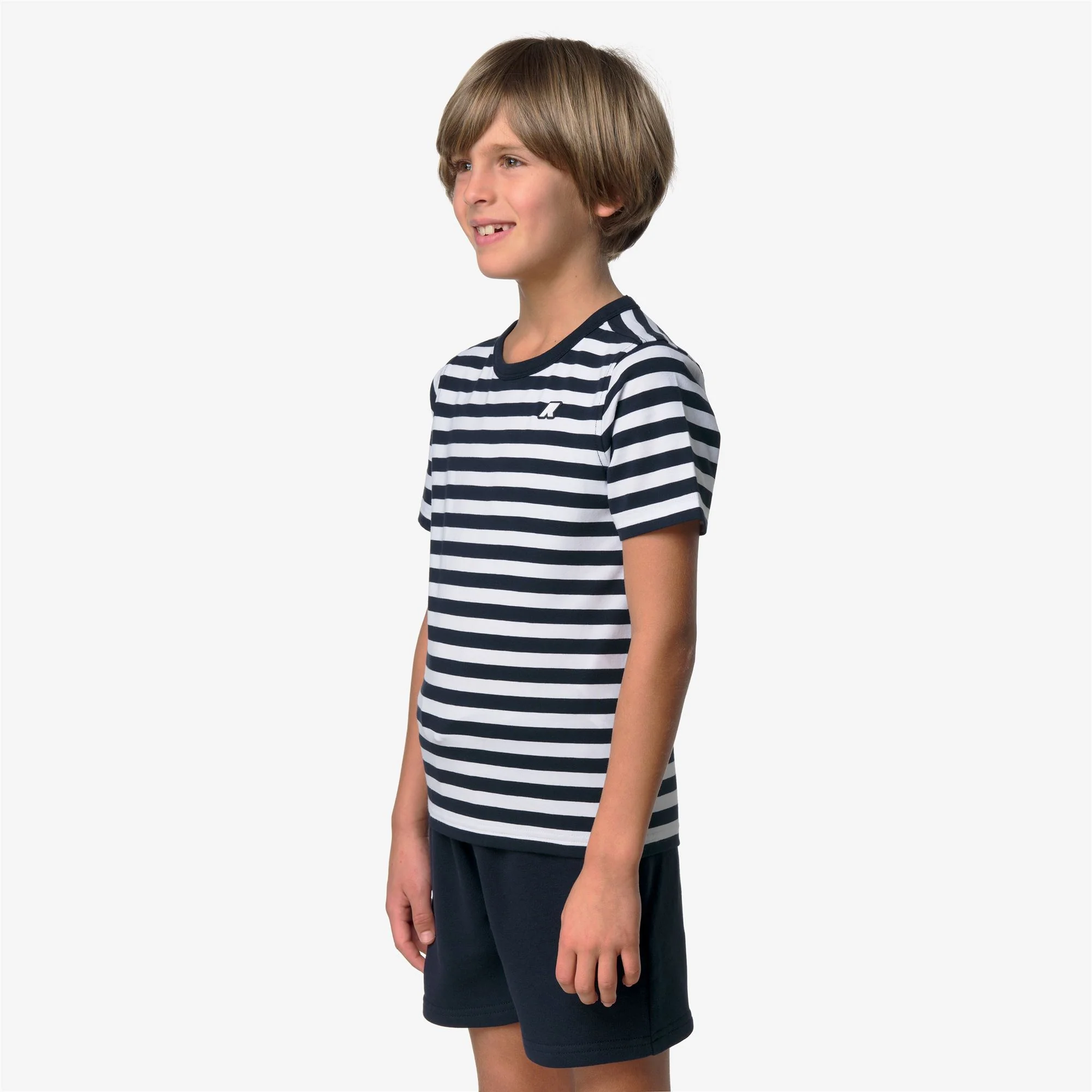 P. ADAME LIGHT STRETCH JERSEY - T-ShirtsTop - T-Shirt - Boy - BLUE DEPTH-WHITE - Image 4