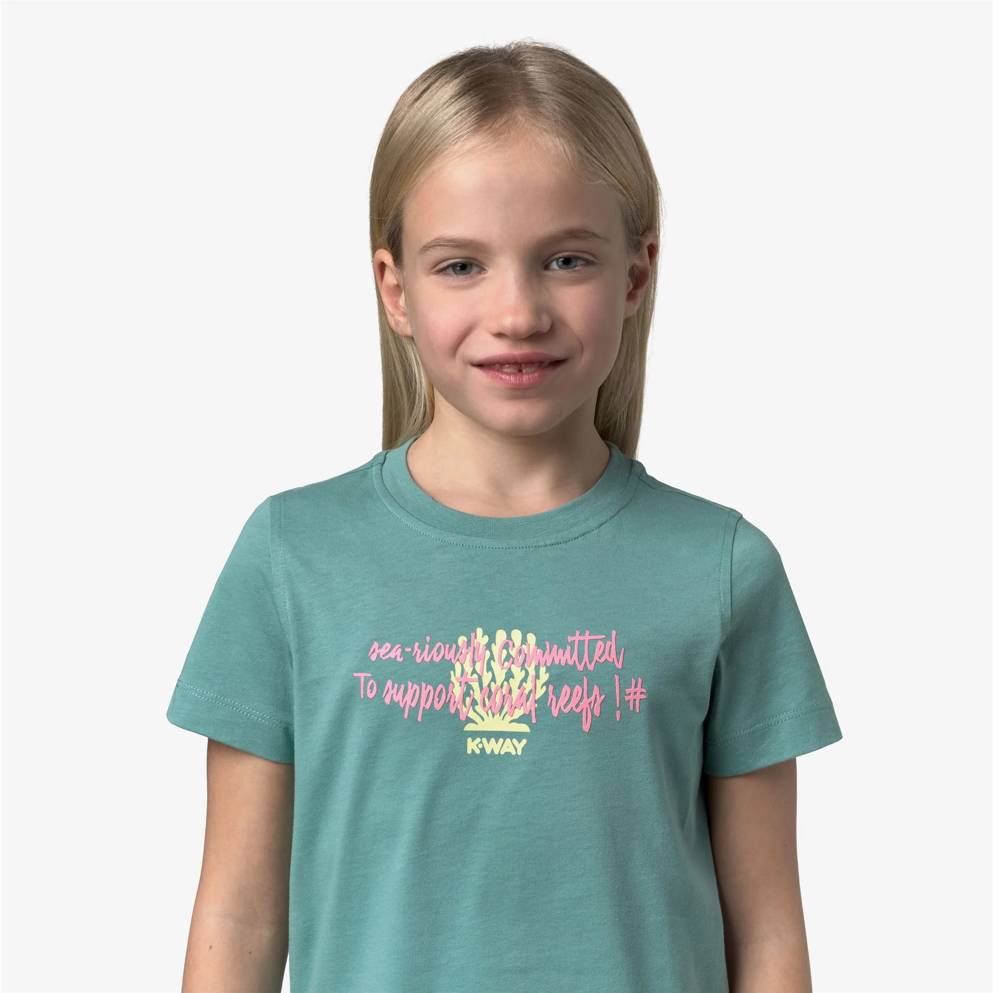 P. MELIS SEA RIOUSLY JERSEY - T-ShirtsTop - T-Shirt - Girl - GREEN MINE - Image 2