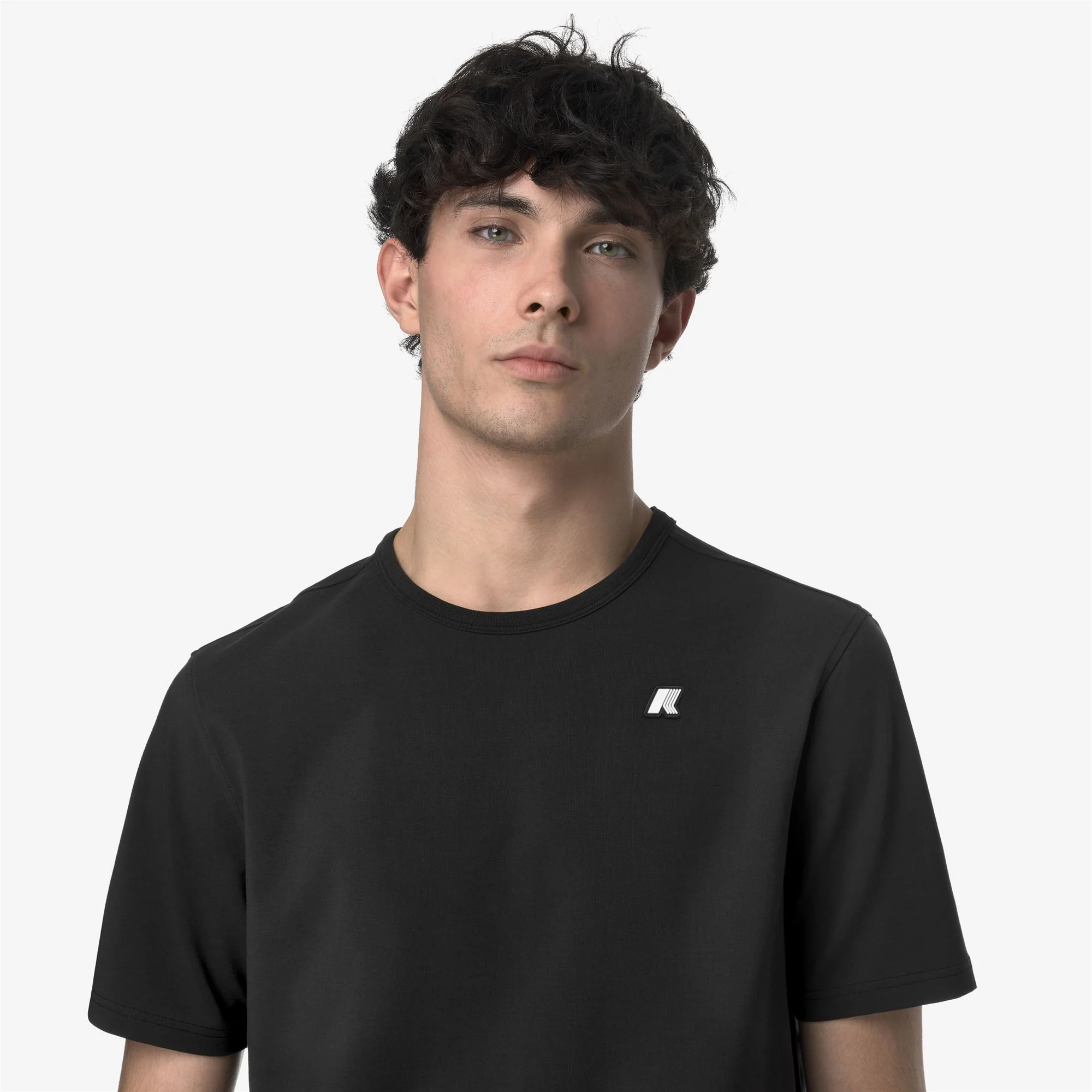ADAME LIGHT STRETCH JERSEY - T-ShirtsTop - T-Shirt - Man - BLACK PURE - Image 2