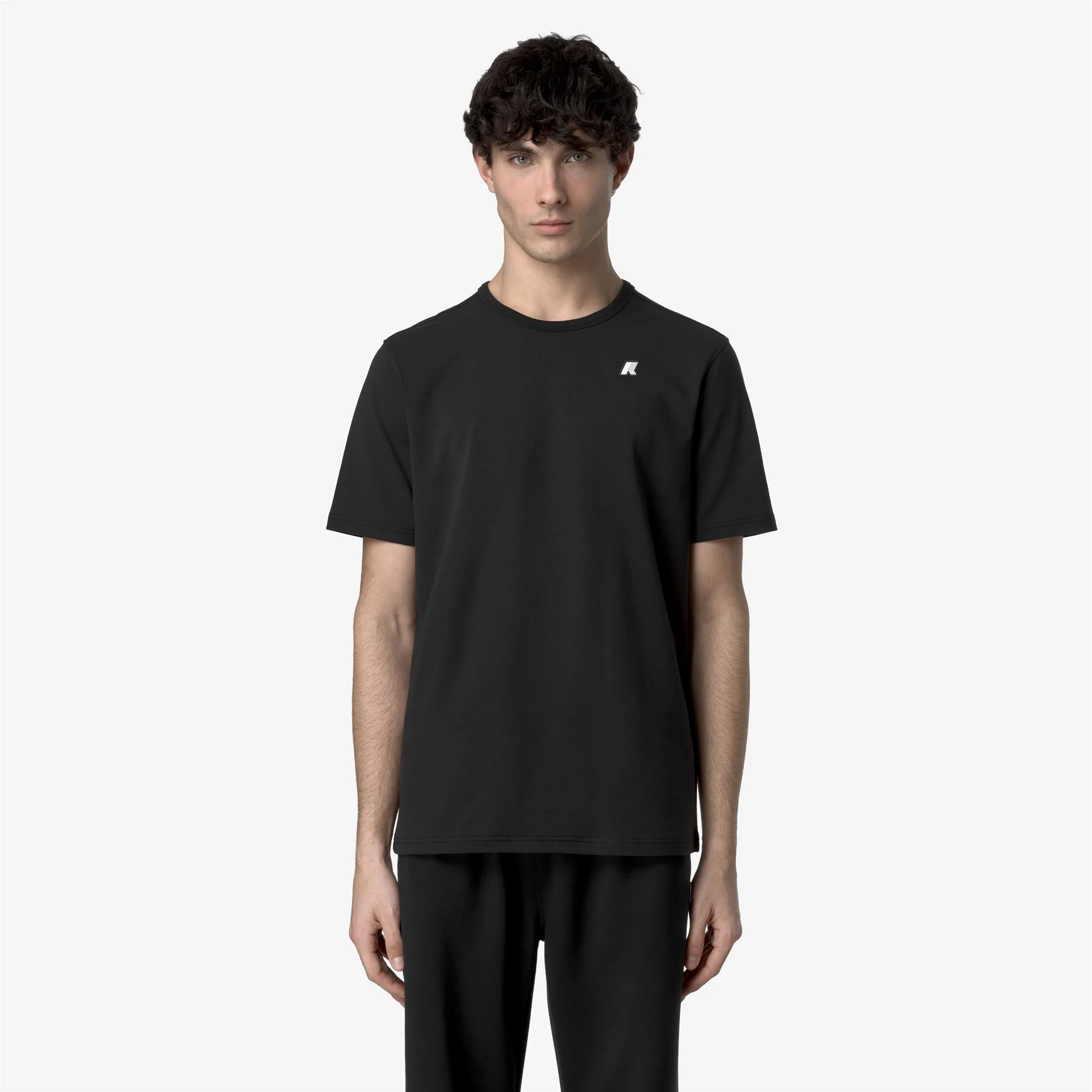 ADAME LIGHT STRETCH JERSEY - T-ShirtsTop - T-Shirt - Man - BLACK PURE - Image 3