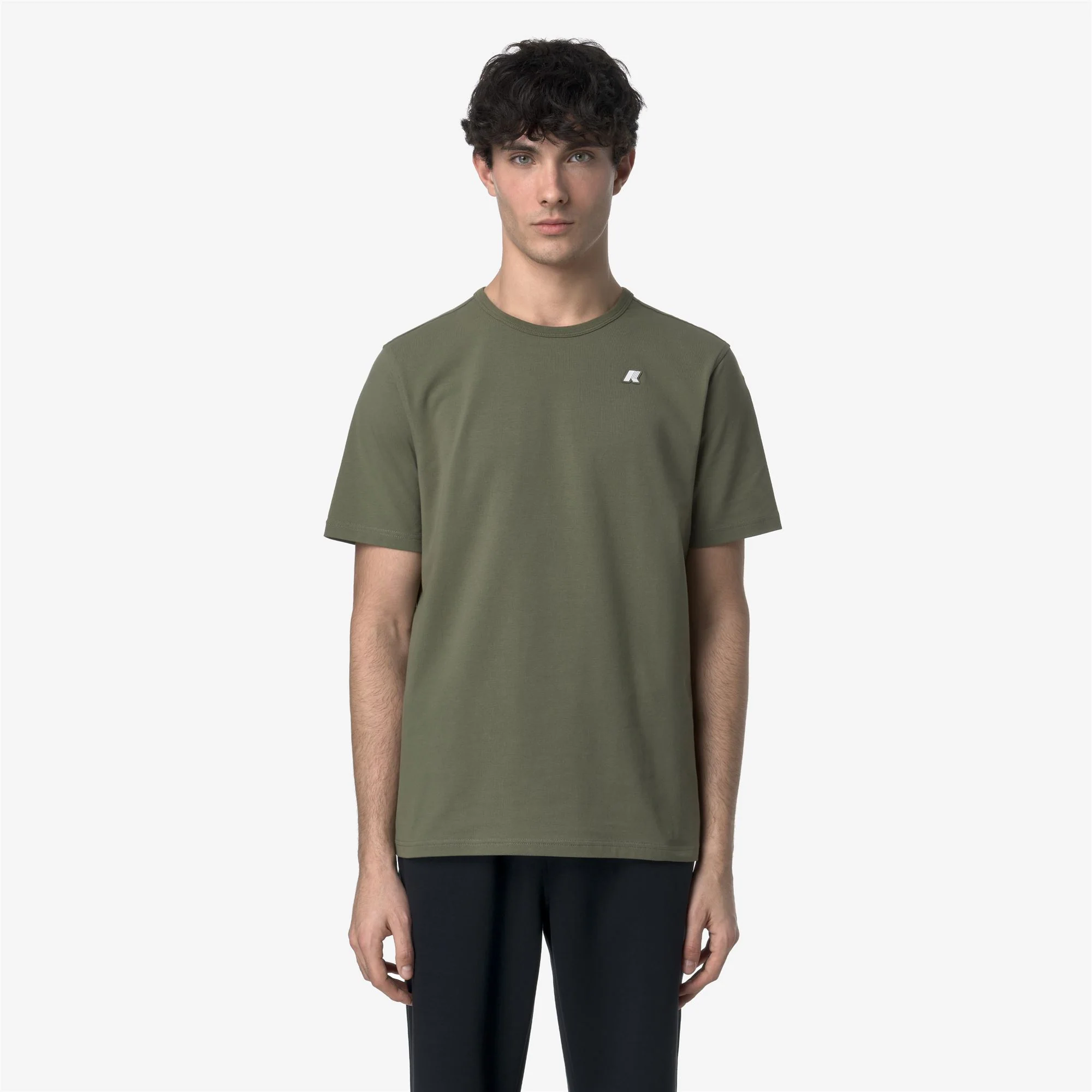 ADAME LIGHT STRETCH JERSEY - T-ShirtsTop - T-Shirt - Man - GREEN LICHEN - Image 3