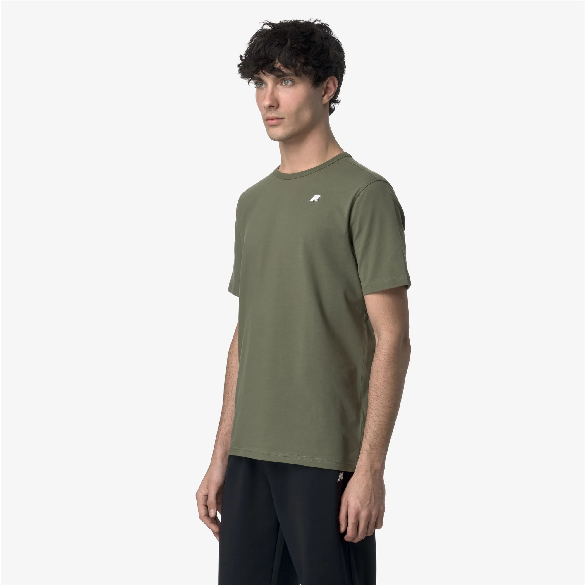 ADAME LIGHT STRETCH JERSEY - T-ShirtsTop - T-Shirt - Man - GREEN LICHEN - Image 4