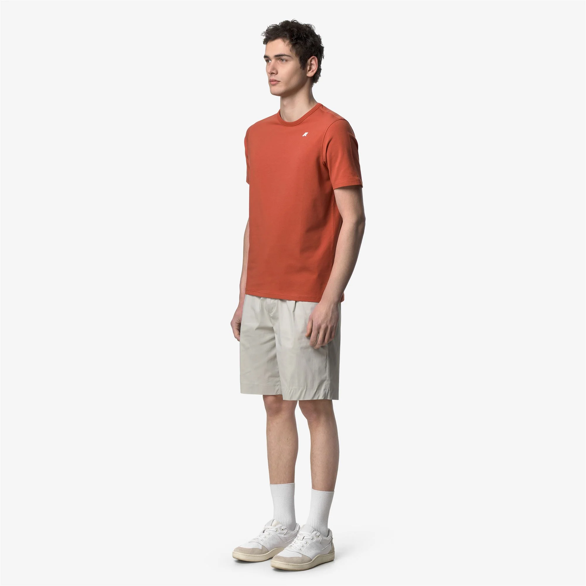 ADAME LIGHT STRETCH JERSEY - T-ShirtsTop - T-Shirt - Man - ORANGE BROWNISH - Image 4