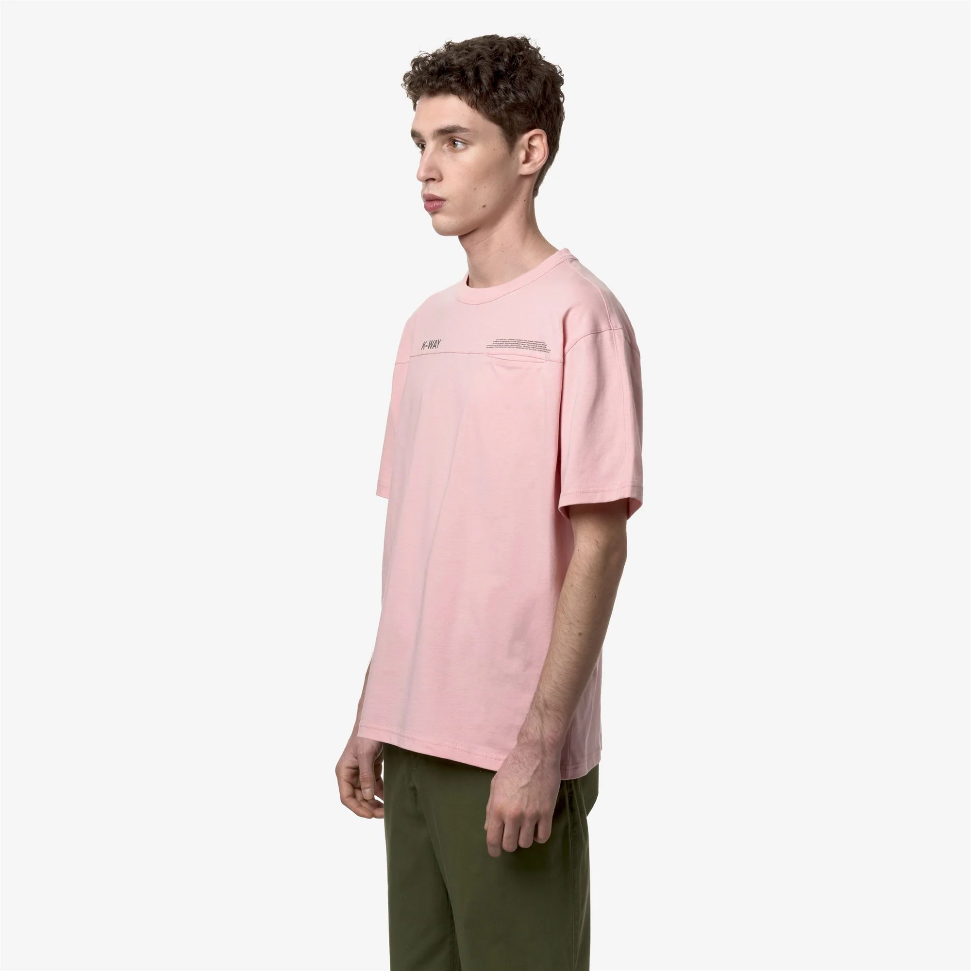 FANTOME LETTERING - POCKET - T-ShirtsTop - T-Shirt - Man - PINK ASH-GREEN CYPRESS - Image 4