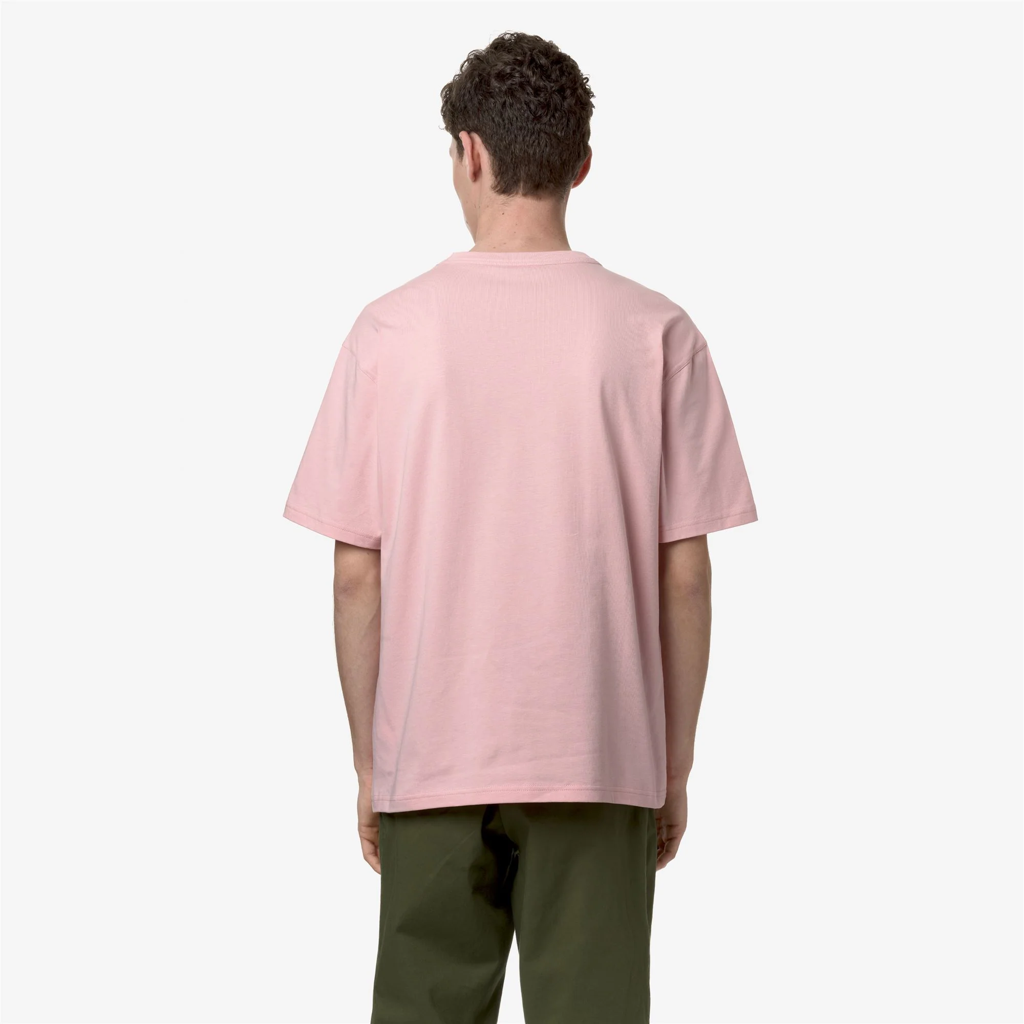 FANTOME LETTERING - POCKET - T-ShirtsTop - T-Shirt - Man - PINK ASH-GREEN CYPRESS - Image 5
