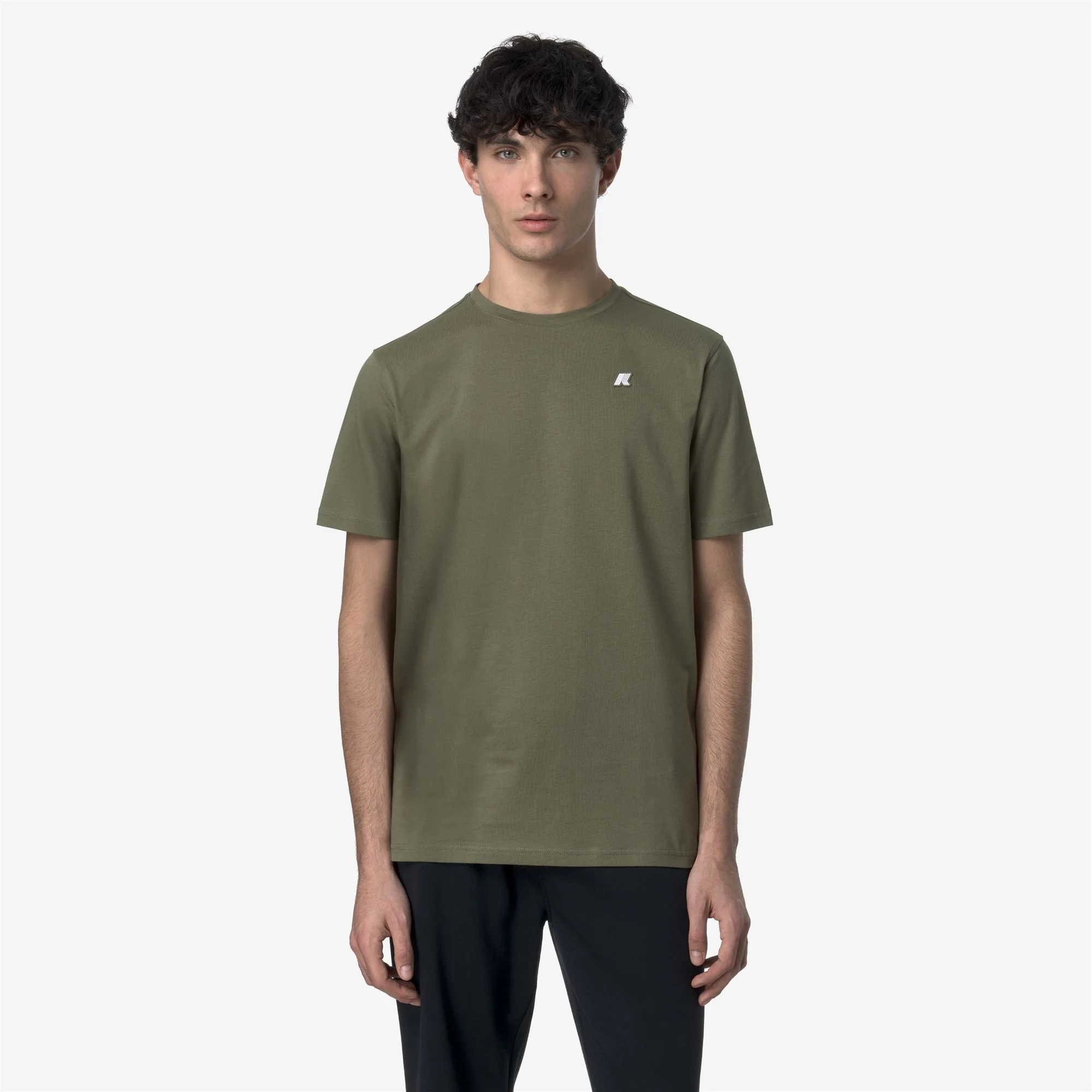 ODOM JERSEY SLIM - T-ShirtsTop - T-Shirt - Man - GREEN LICHEN - Image 3