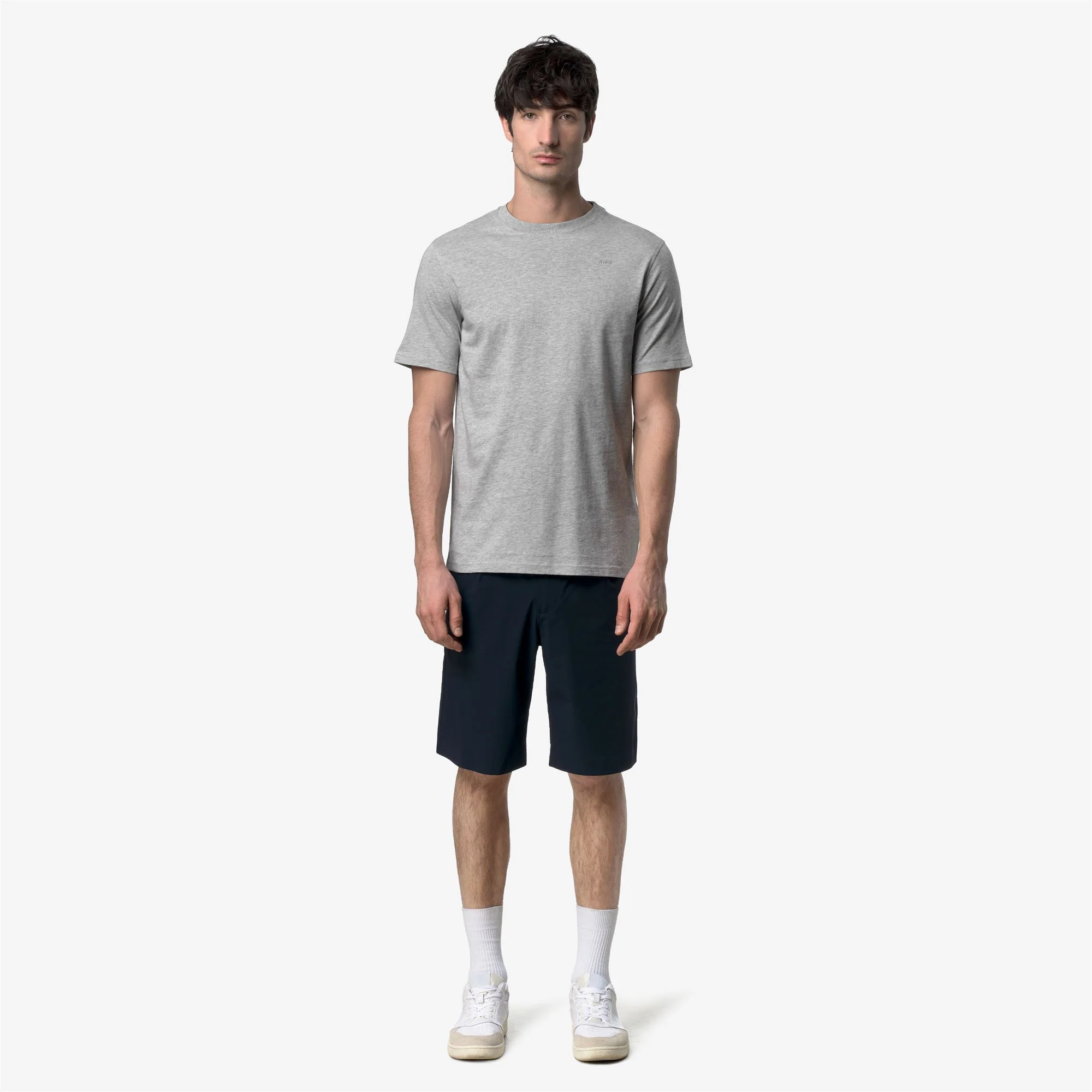 ODOM JERSEY MICRO LETTERING SLIM - T-ShirtsTop - T-Shirt - Man - GREY MID MEL - Image 3