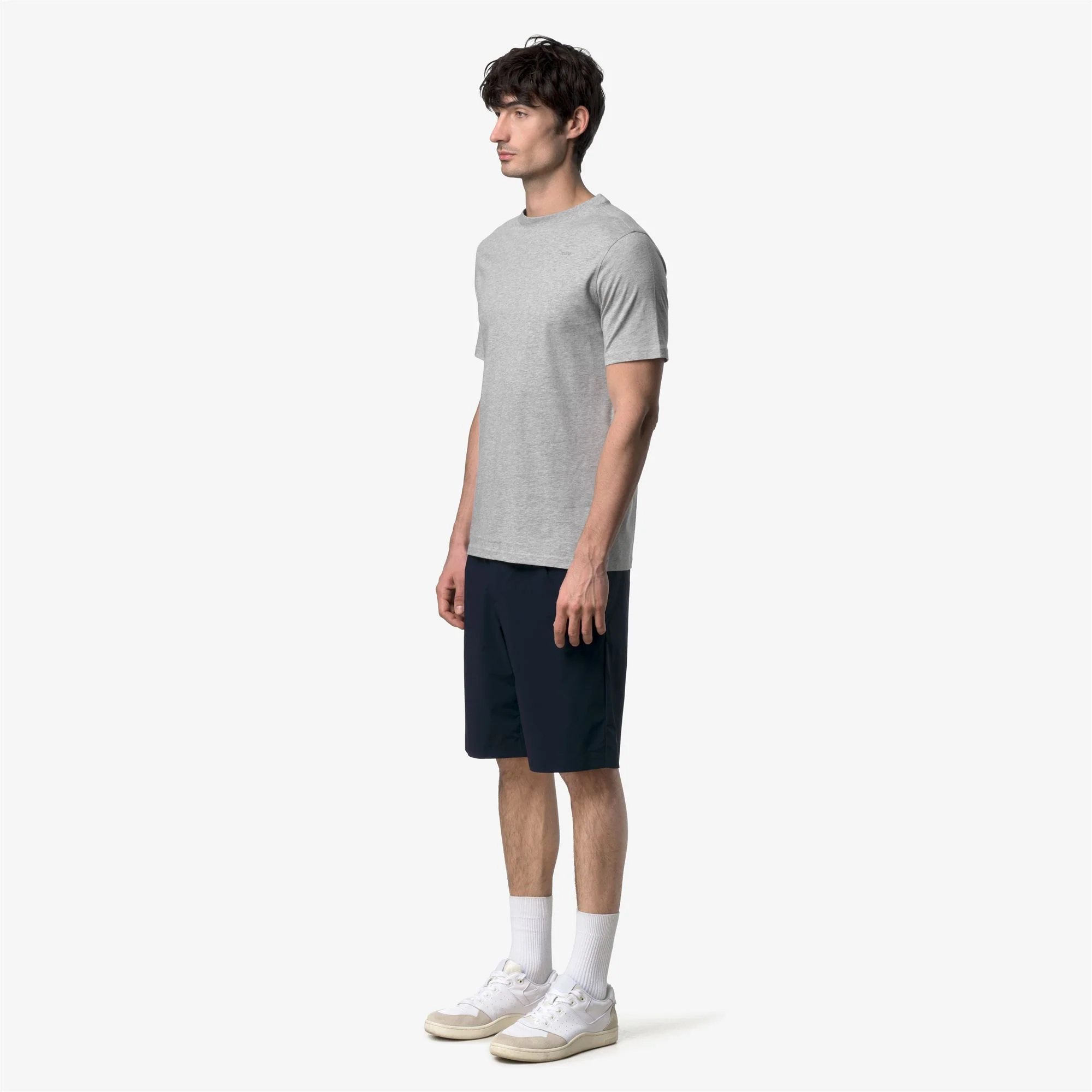 ODOM JERSEY MICRO LETTERING SLIM - T-ShirtsTop - T-Shirt - Man - GREY MID MEL - Image 4