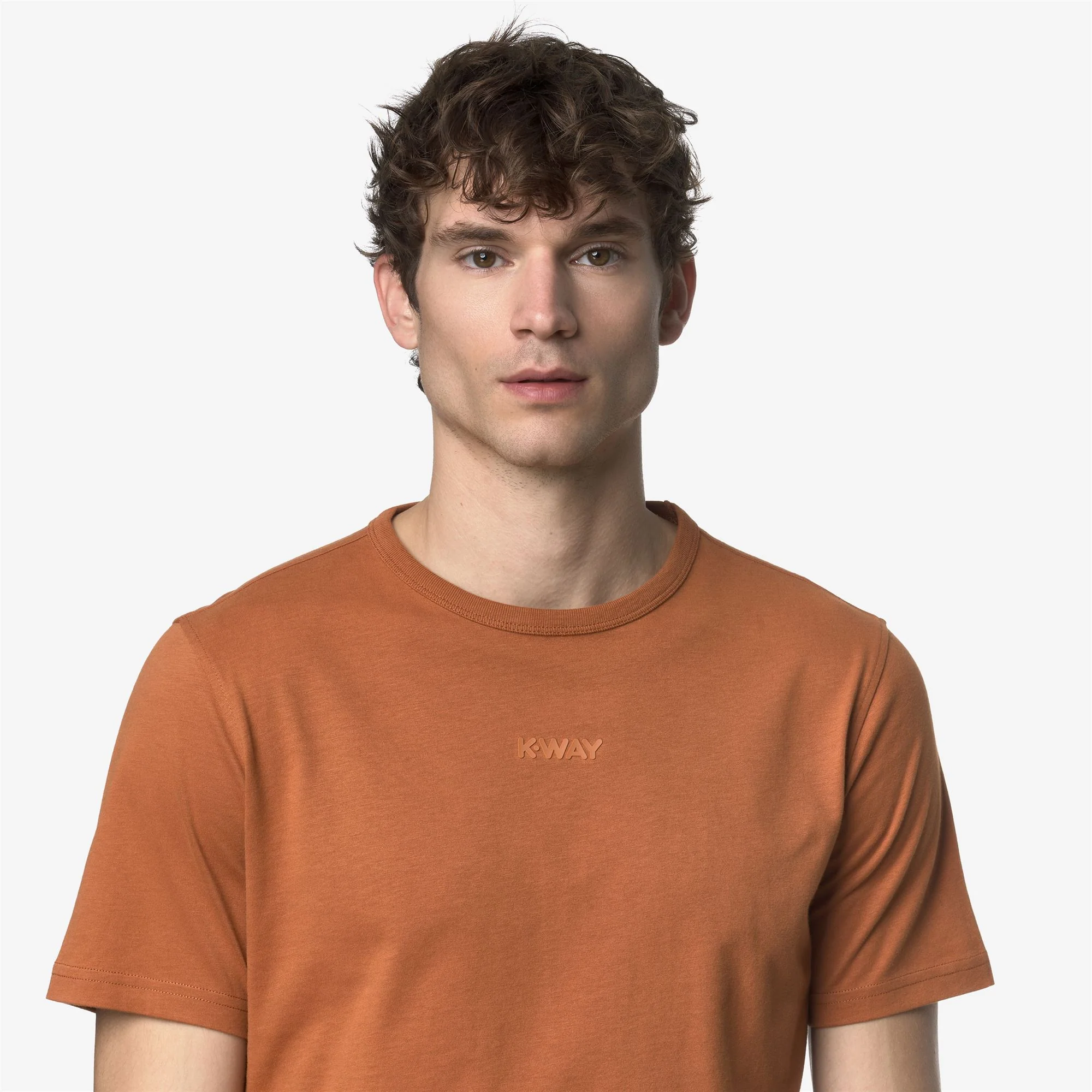 ODOM JS PEACH LETTERING - T-ShirtsTop - T-Shirt - Man - ORANGE ADOBE - Image 2