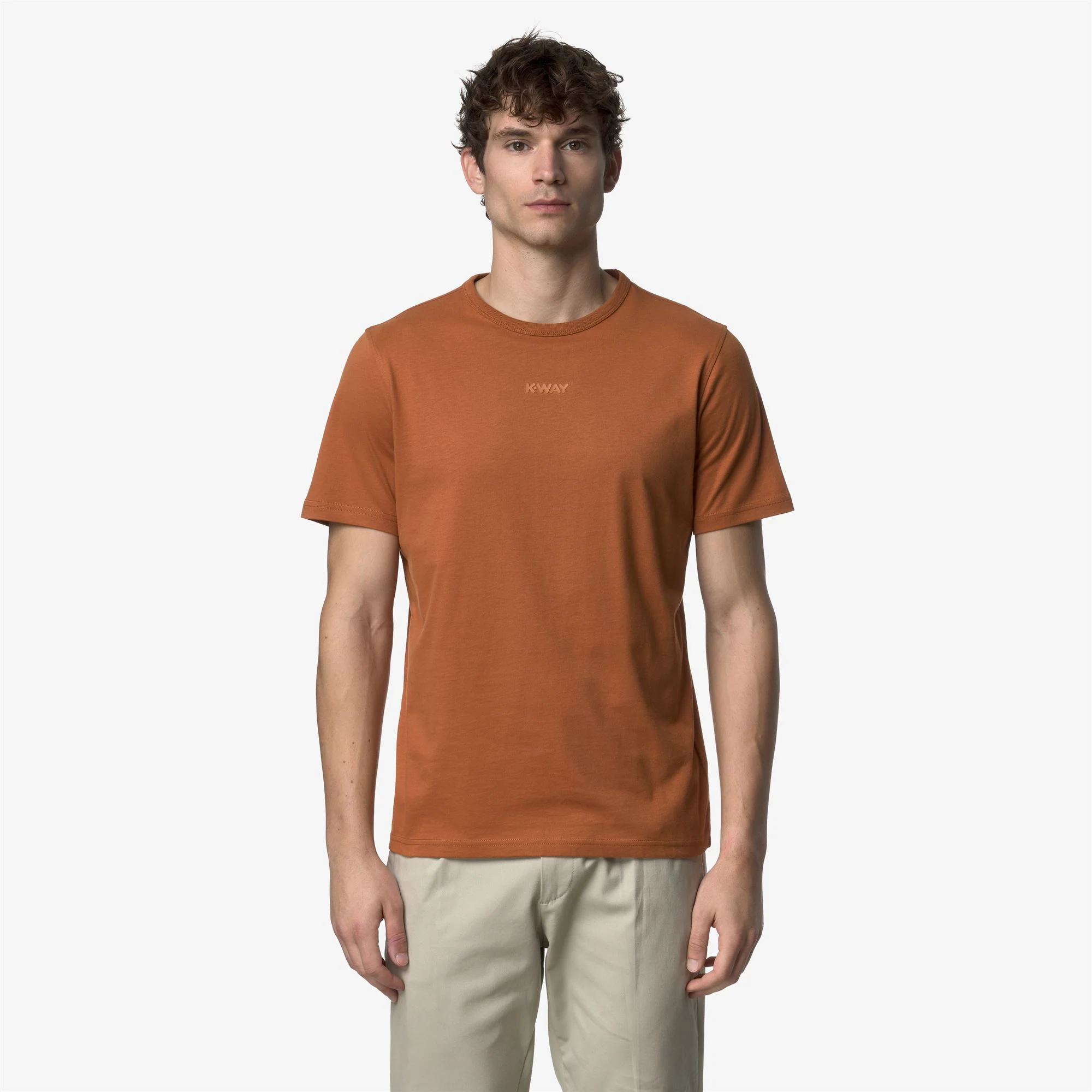 ODOM JS PEACH LETTERING - T-ShirtsTop - T-Shirt - Man - ORANGE ADOBE - Image 3