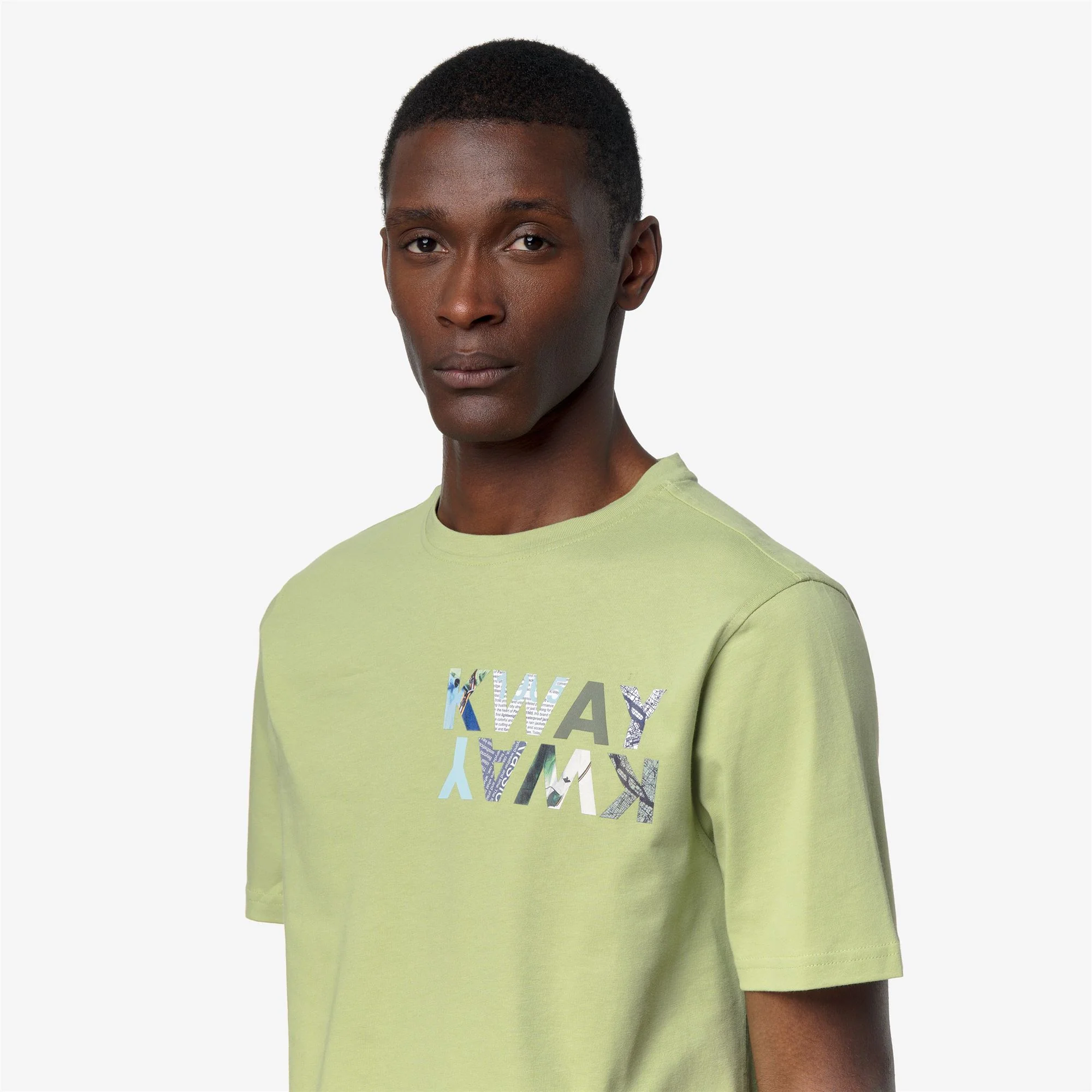 ODOM SLIM JERSEY KWAY LETTERING - T-ShirtsTop - T-Shirt - Man - GREEN DK LIME - Image 3