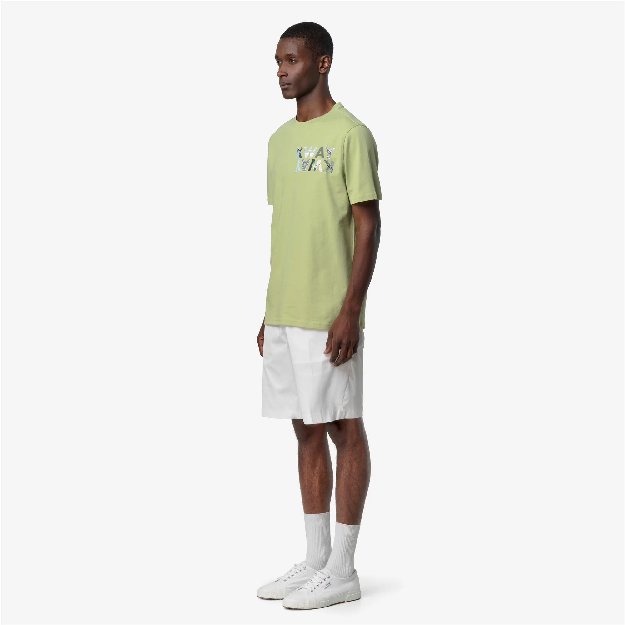 ODOM SLIM JERSEY KWAY LETTERING - T-ShirtsTop - T-Shirt - Man - GREEN DK LIME - Image 5