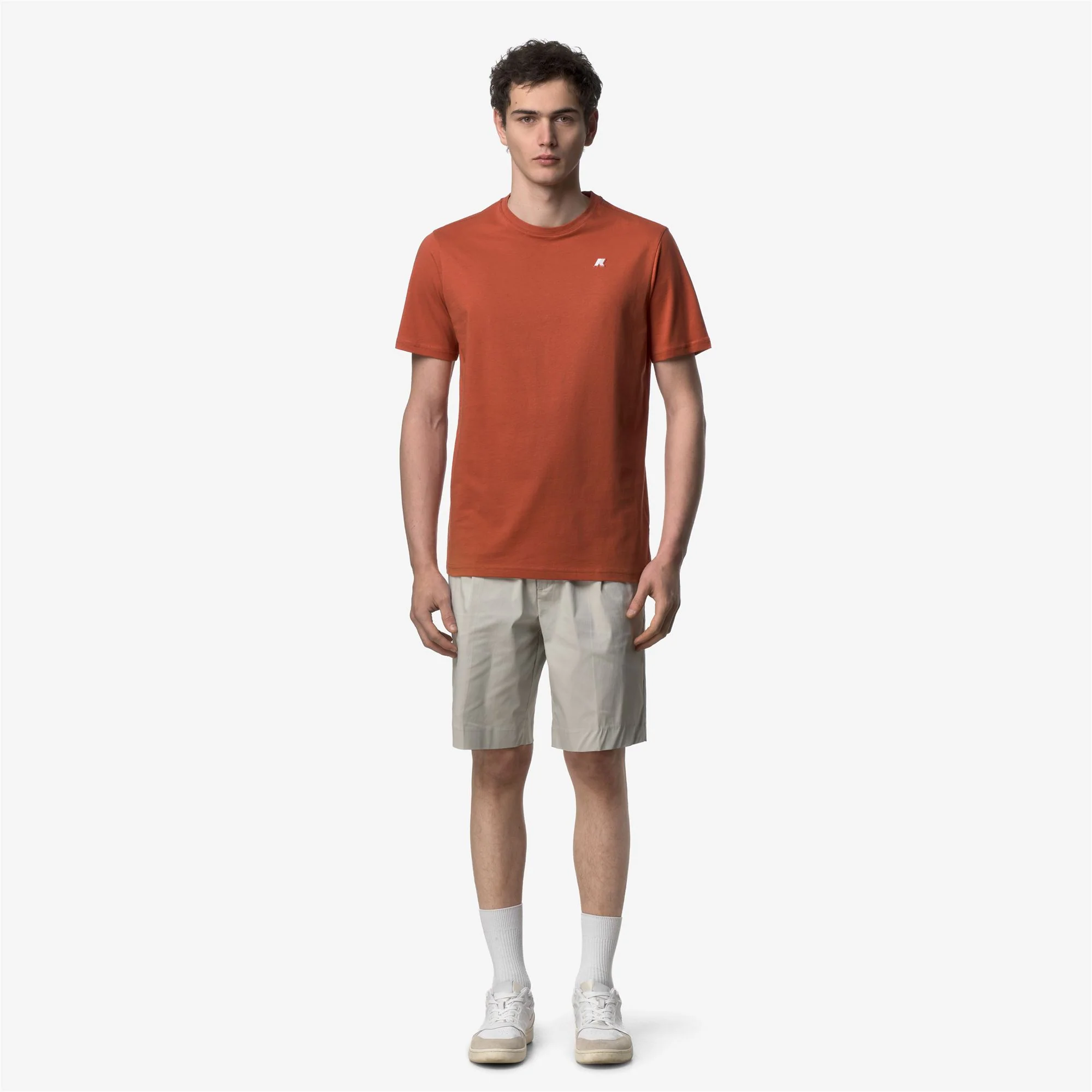 ODOM JERSEY SLIM - T-ShirtsTop - T-Shirt - Man - ORANGE BROWNISH - Image 3