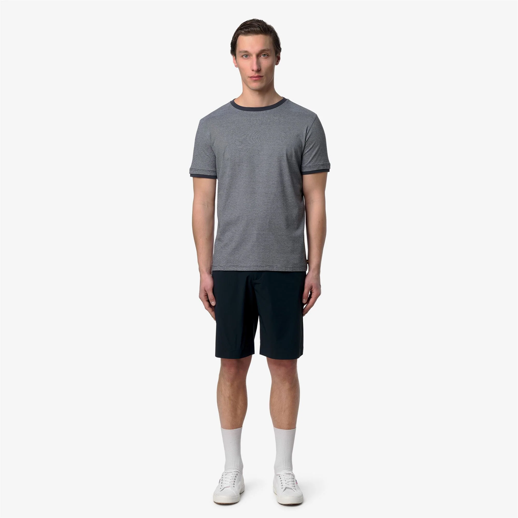 ODOM STRETCH CO STRIPES - T-ShirtsTop - T-Shirt - Man - BLUE-NATURAL STRIPES - Image 3