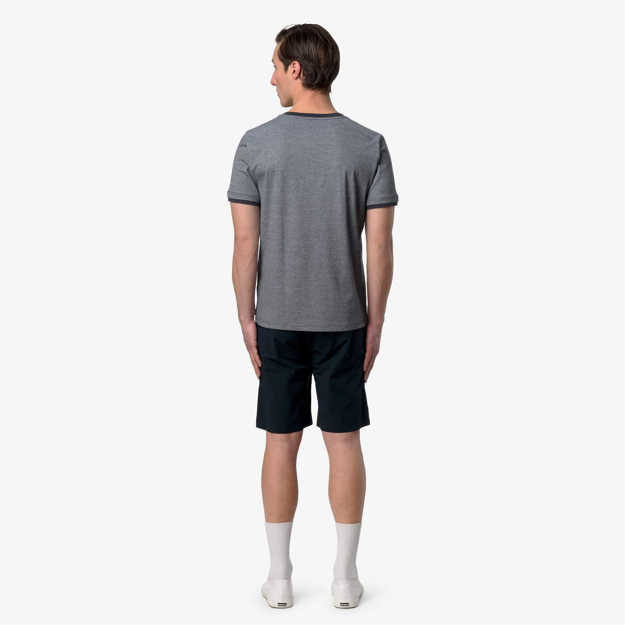 ODOM STRETCH CO STRIPES - T-ShirtsTop - T-Shirt - Man - BLUE-NATURAL STRIPES - Image 5