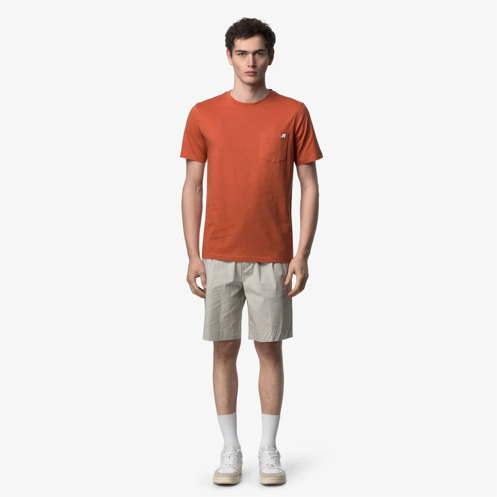 SIGUR JERSEY SLIM - T-ShirtsTop - T-Shirt - Man - ORANGE BROWNISH - Image 3