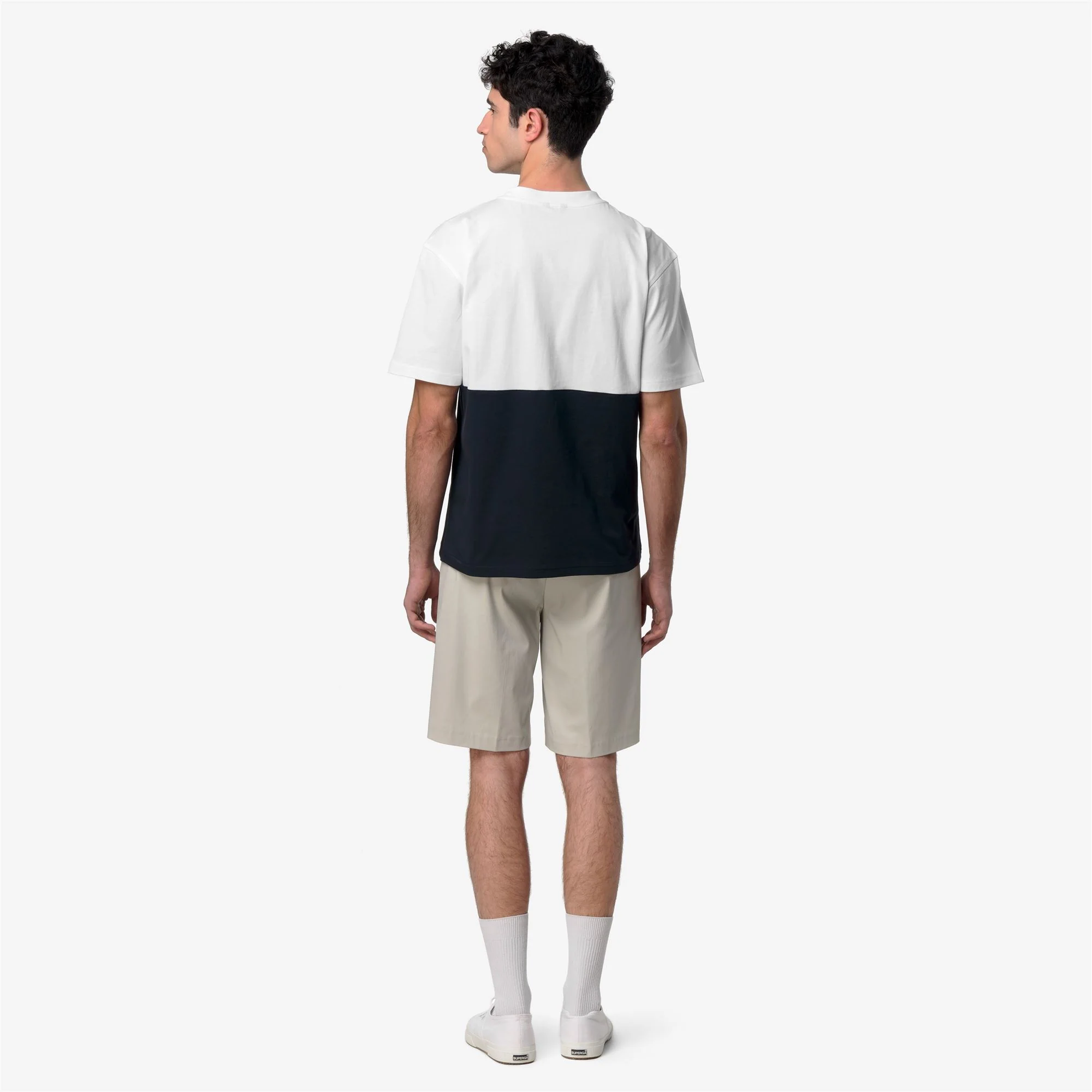SOLO JERSEY COLORBLOCK - T-ShirtsTop - T-Shirt - Man - BLUE DEPTH-WHITE - Image 5