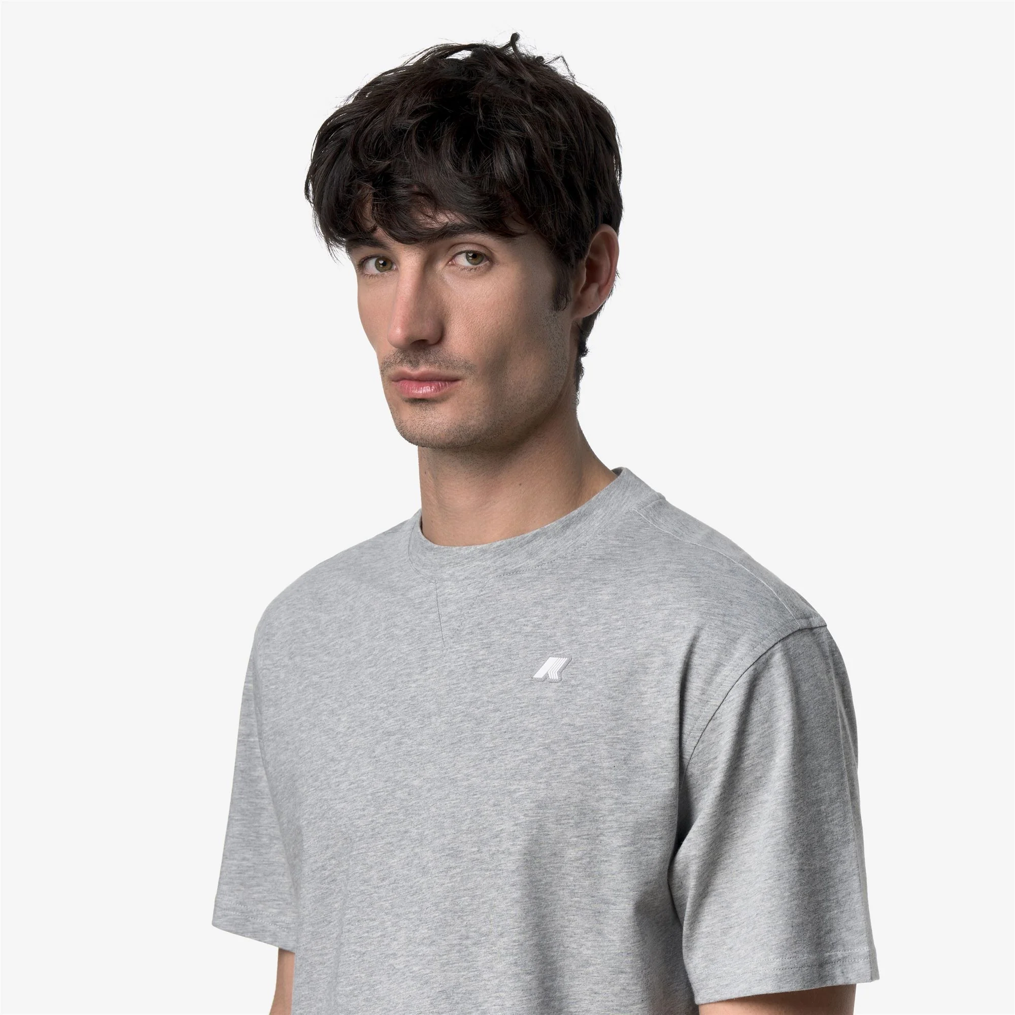 SOLO JERSEY TRIANGLE - T-ShirtsTop - T-Shirt - Man - GREY MID MEL - Image 2