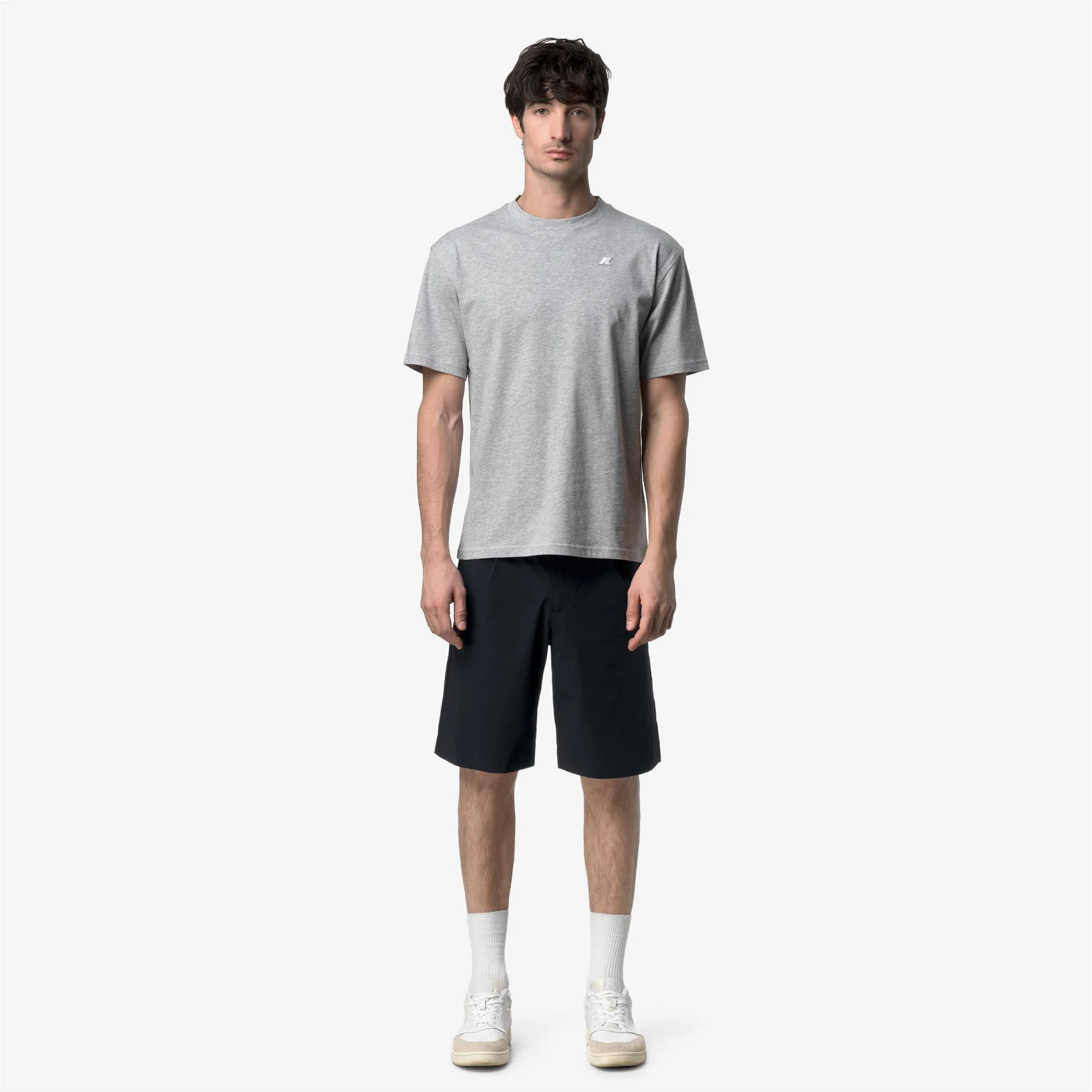 SOLO JERSEY TRIANGLE - T-ShirtsTop - T-Shirt - Man - GREY MID MEL - Image 3