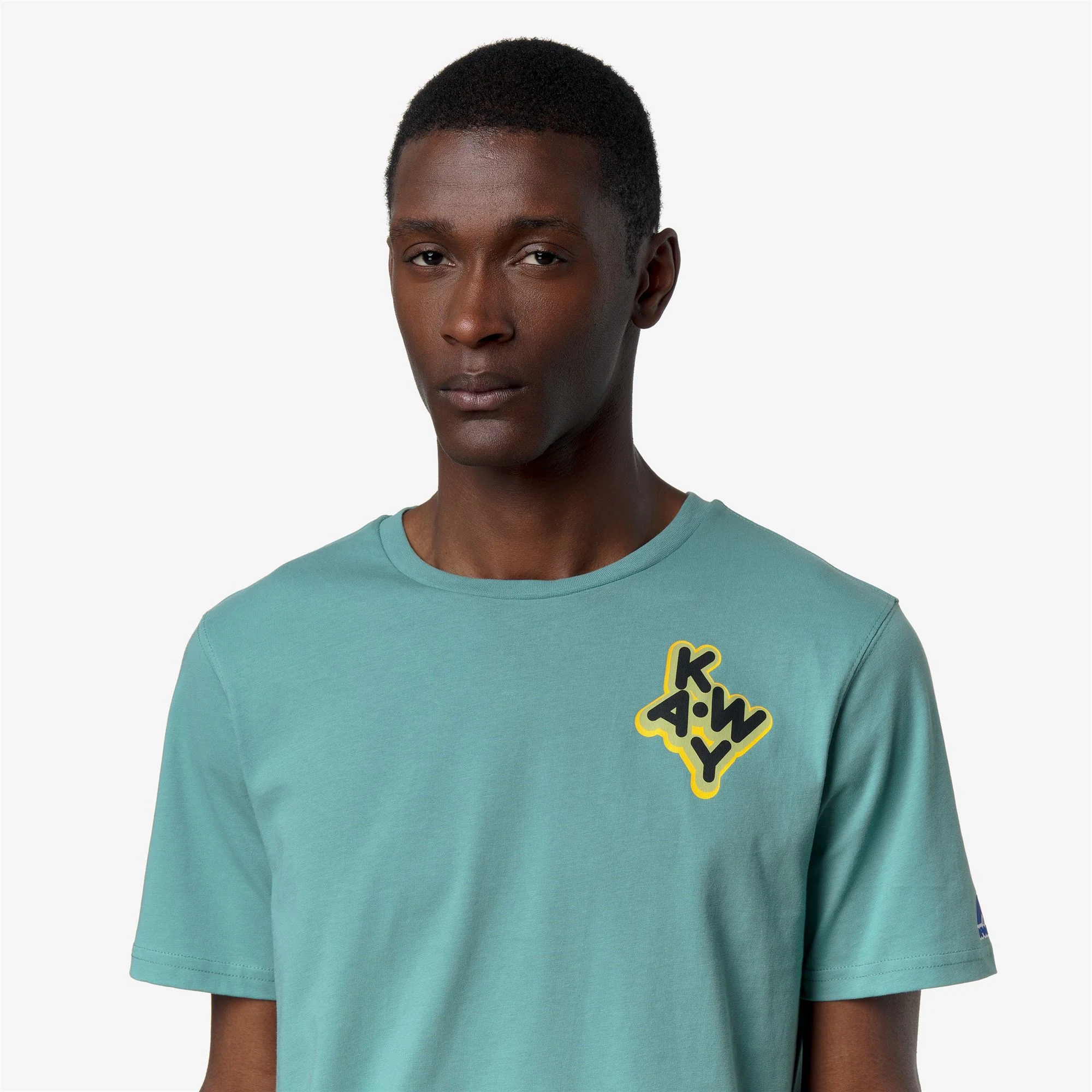 LEONIDE SCATTERED LETTERING - T-ShirtsTop - T-Shirt - Unisex - GREEN MINE - Image 3