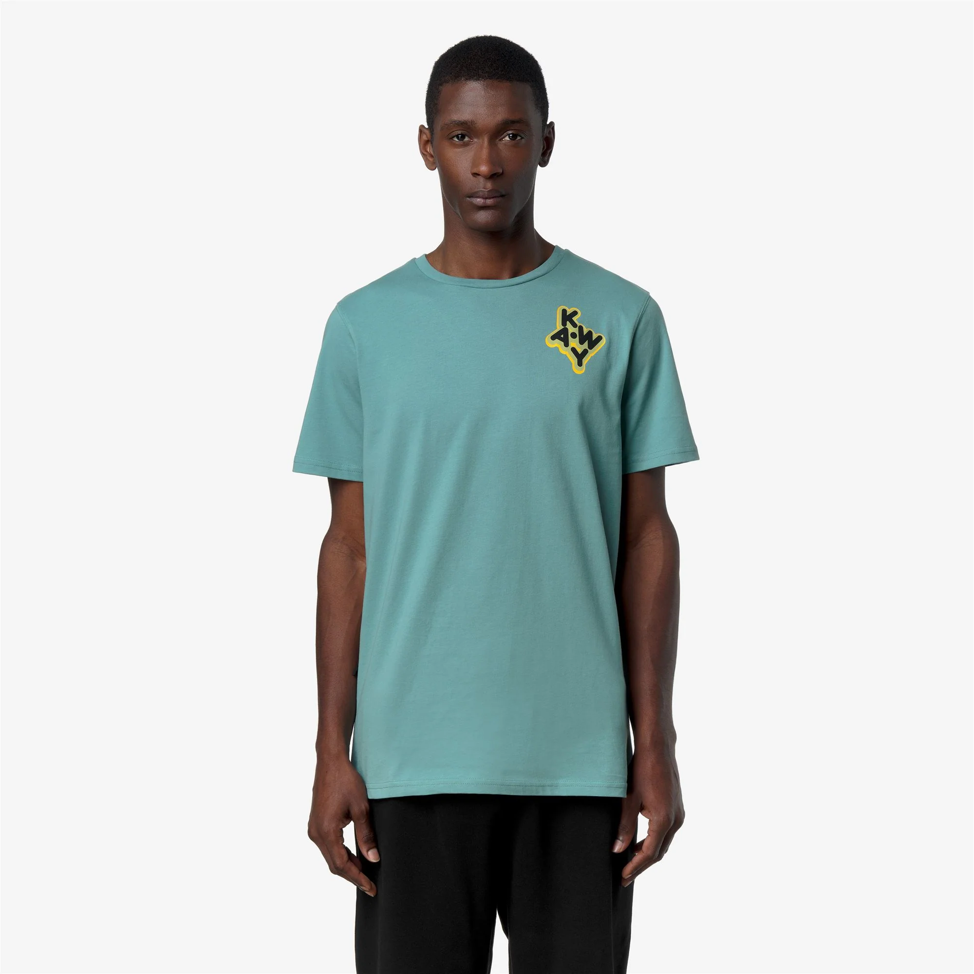 LEONIDE SCATTERED LETTERING - T-ShirtsTop - T-Shirt - Unisex - GREEN MINE - Image 4