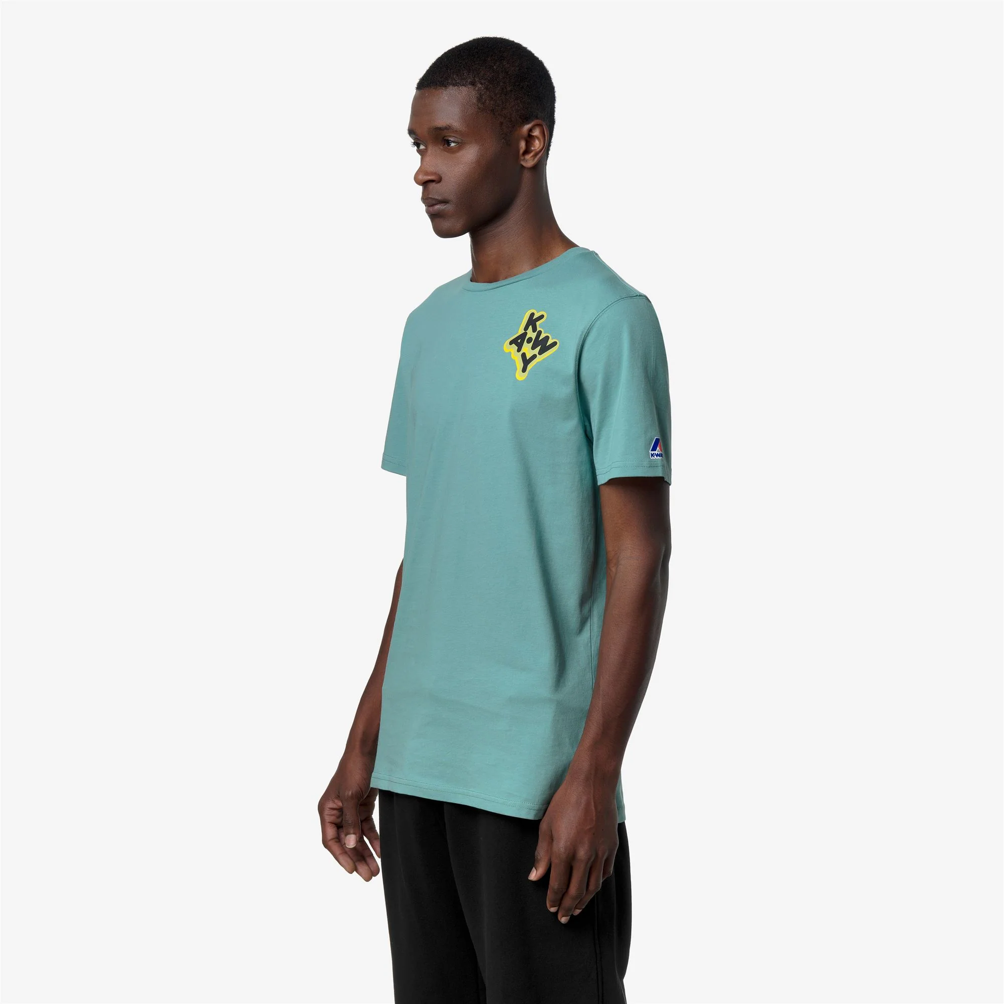 LEONIDE SCATTERED LETTERING - T-ShirtsTop - T-Shirt - Unisex - GREEN MINE - Image 5