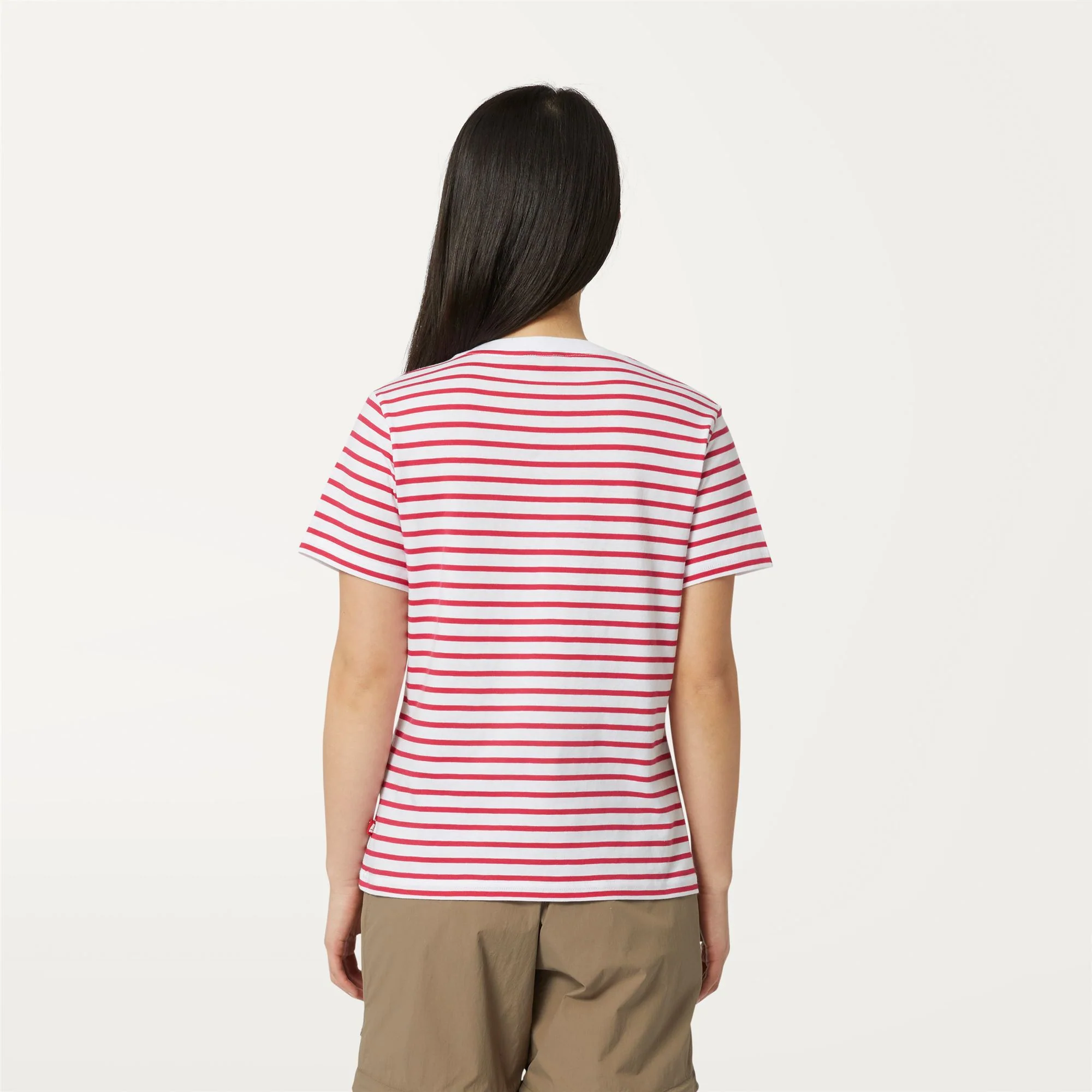 AMALIA STRIPES - T-ShirtsTop - T-Shirt - Woman - WHITE-RED BERRY - Image 5