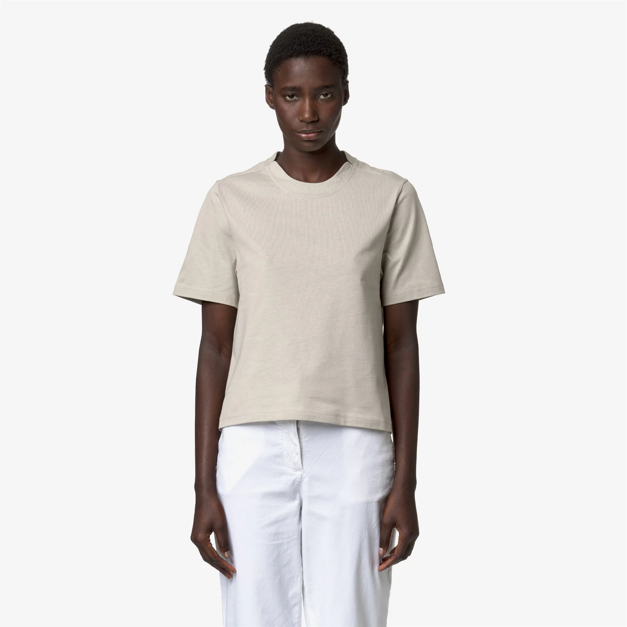 AMILLY - T-ShirtsTop - T-Shirt - Woman - BEIGE LT - Image 3