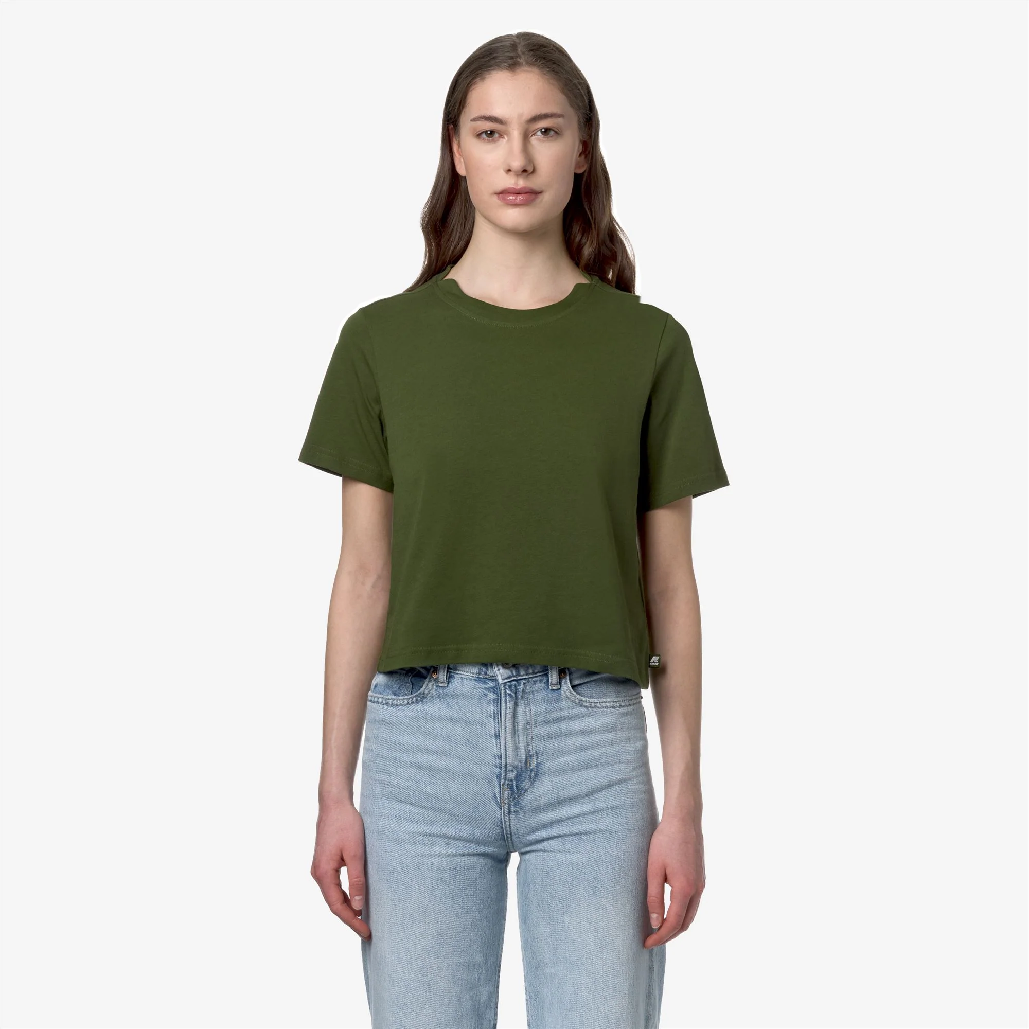 AMILLY - T-ShirtsTop - T-Shirt - Woman - GREEN CYPRESS - Image 3